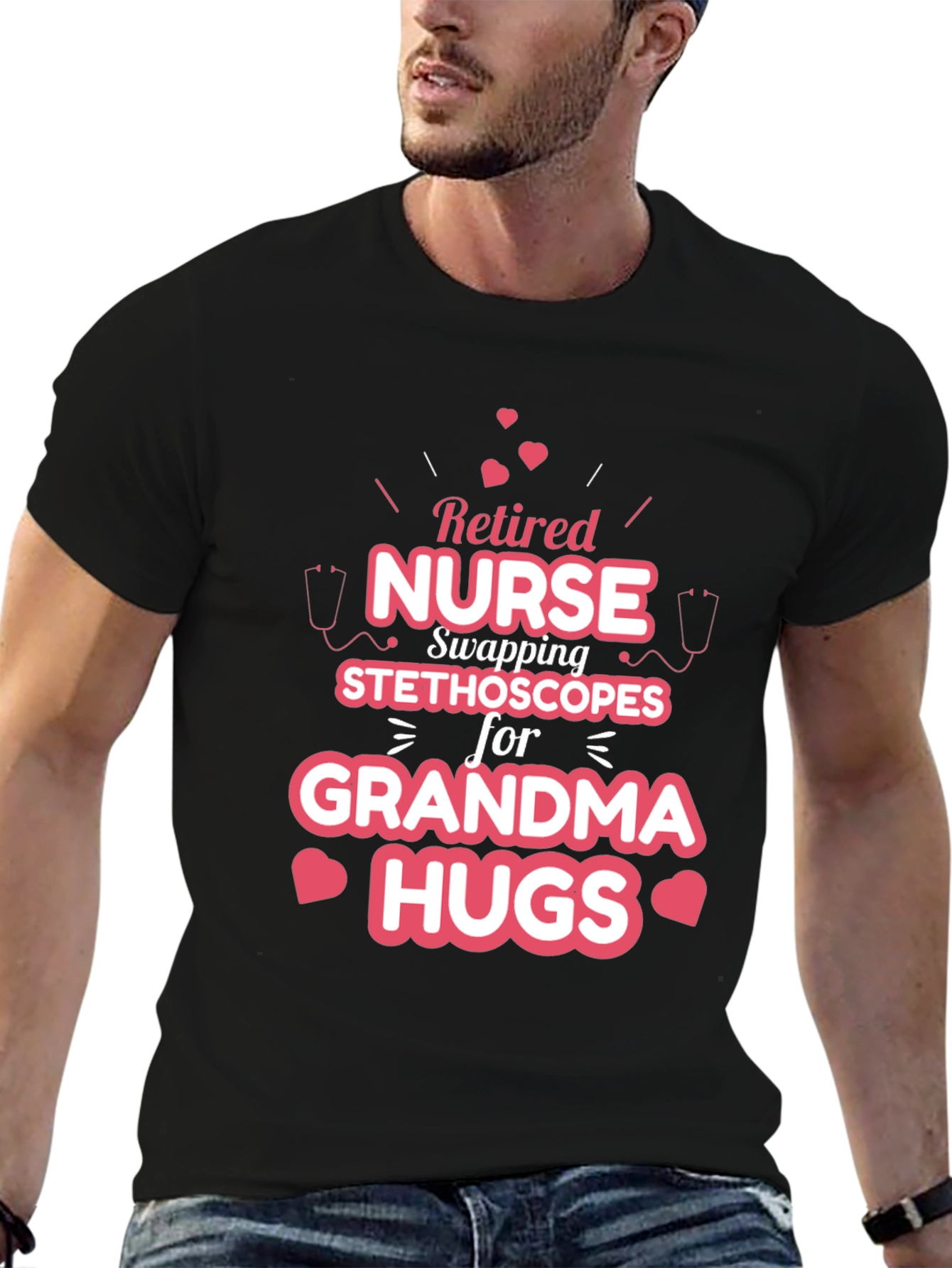 Retired Nurse Grandma Hugs T-Shirt