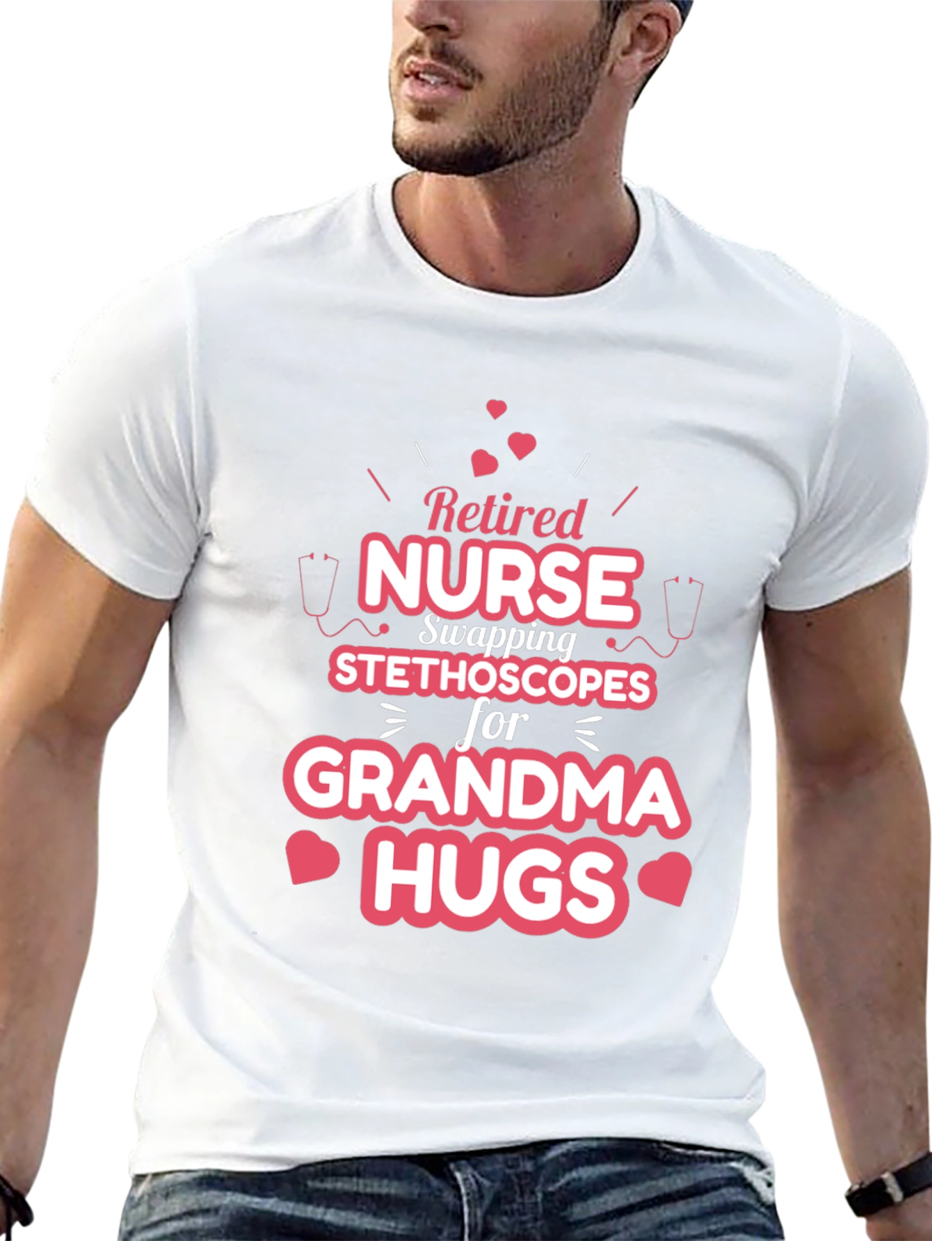 Retired Nurse Grandma Hugs T-Shirt