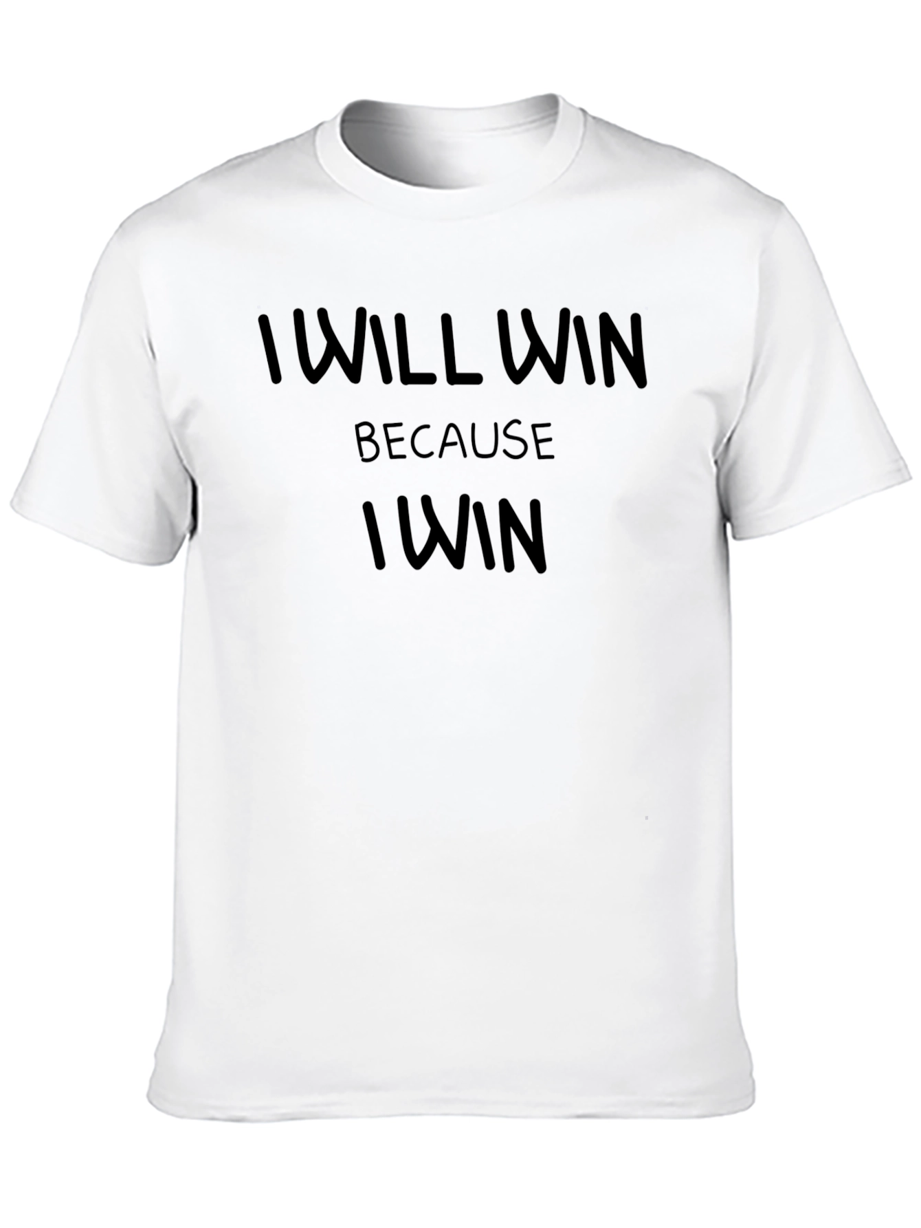 I WILL WIN Graphic Tee - Black Cotton