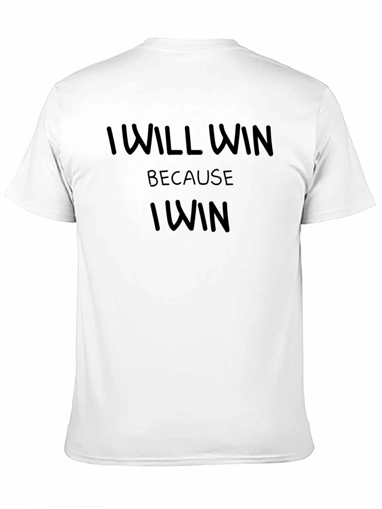 I WILL WIN Graphic Tee - Black Cotton