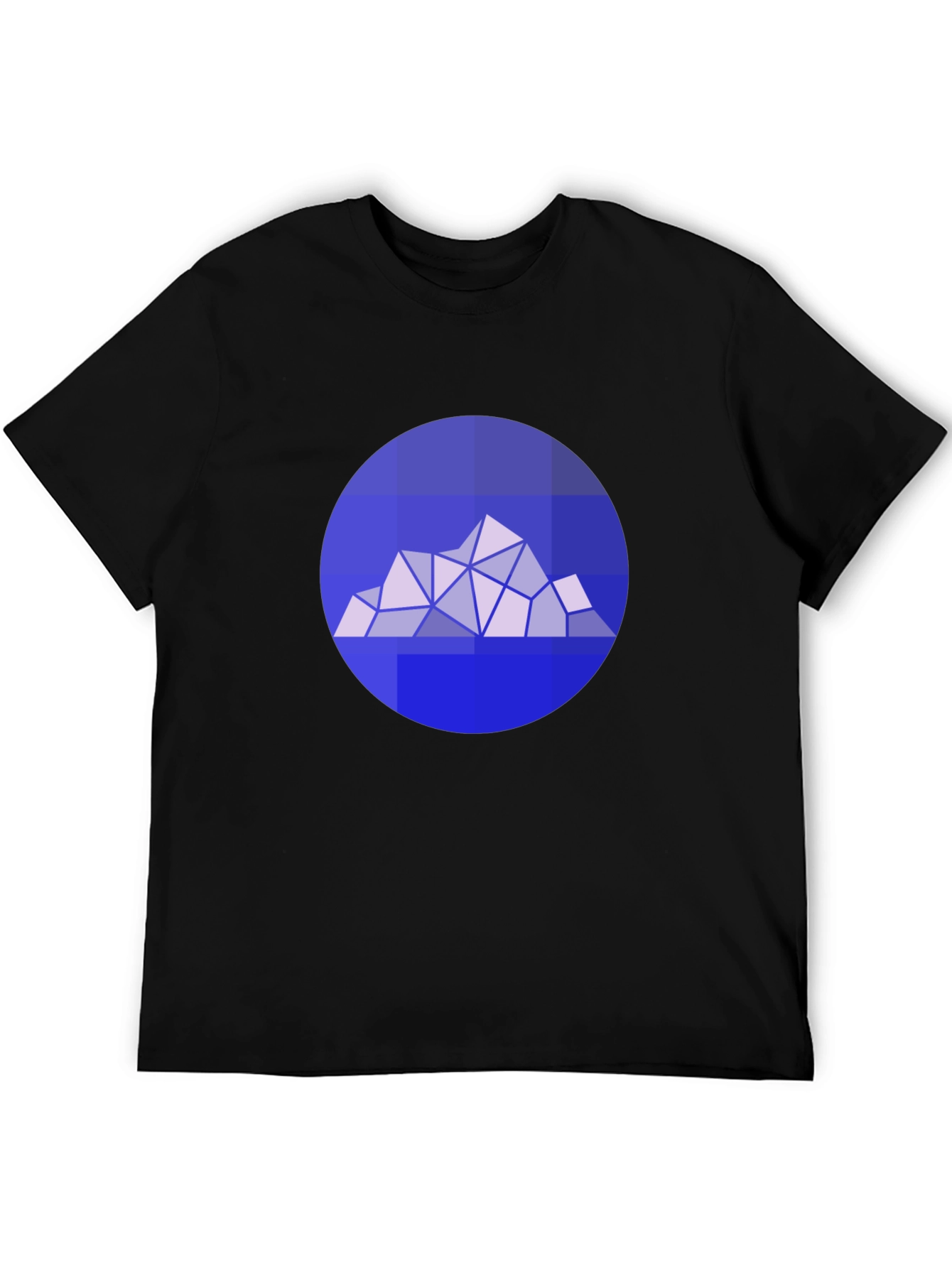 Geometric Mountain Graphic Tee - Modern Style