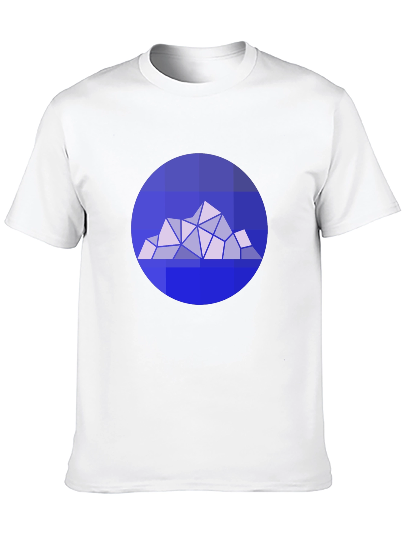 Geometric Mountain Graphic Tee - Modern Style