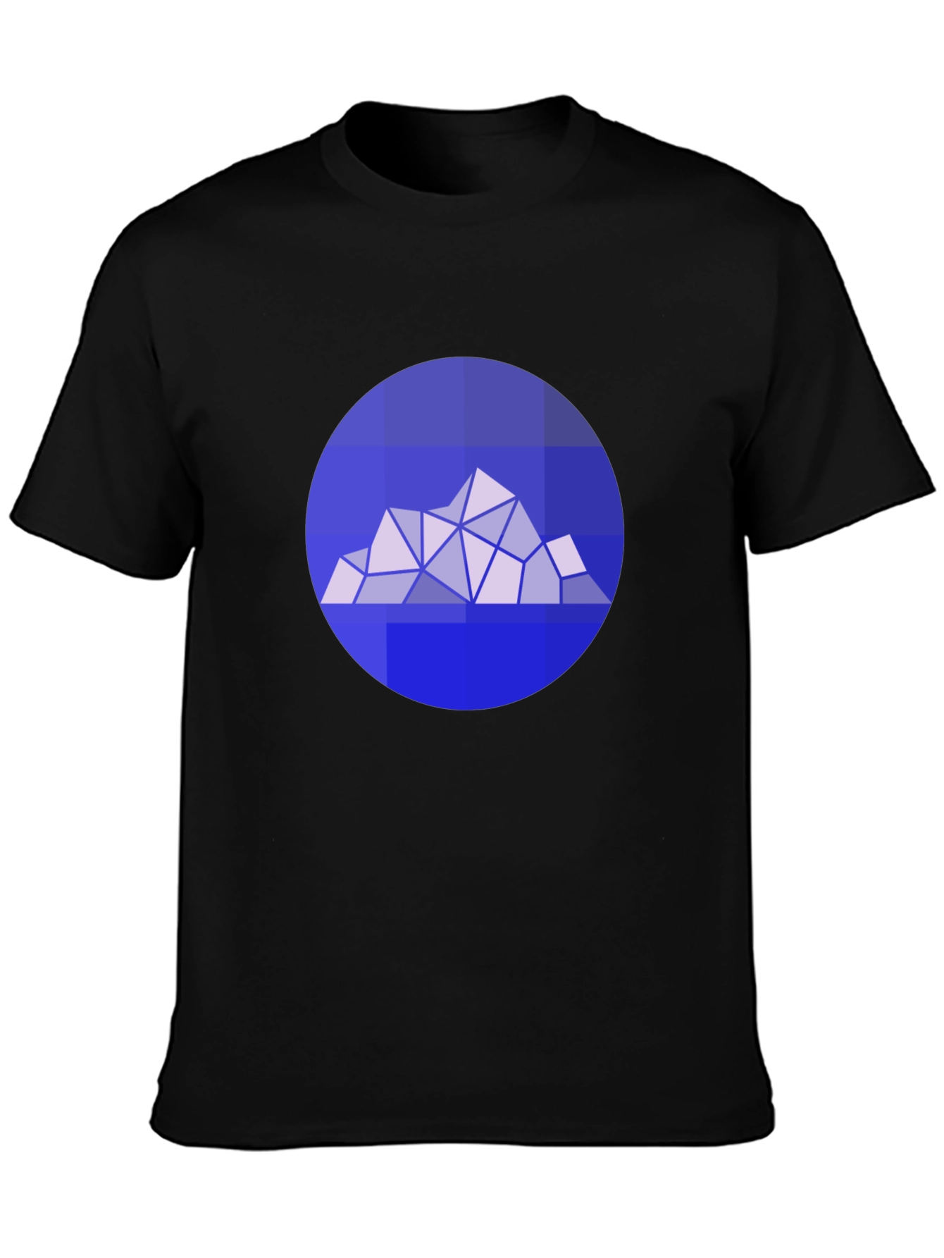 Geometric Mountain Graphic Tee - Modern Style