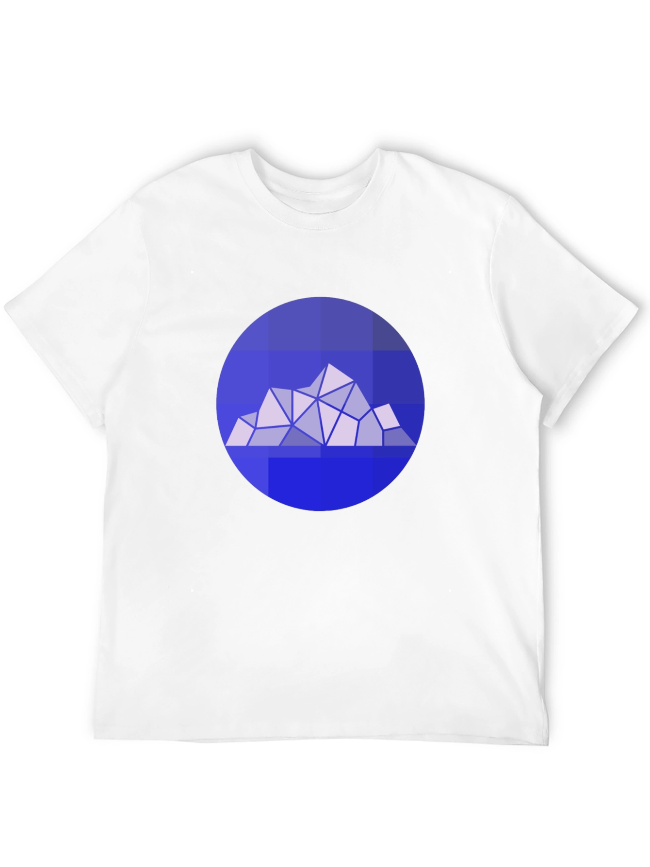 Geometric Mountain Graphic Tee - Modern Style