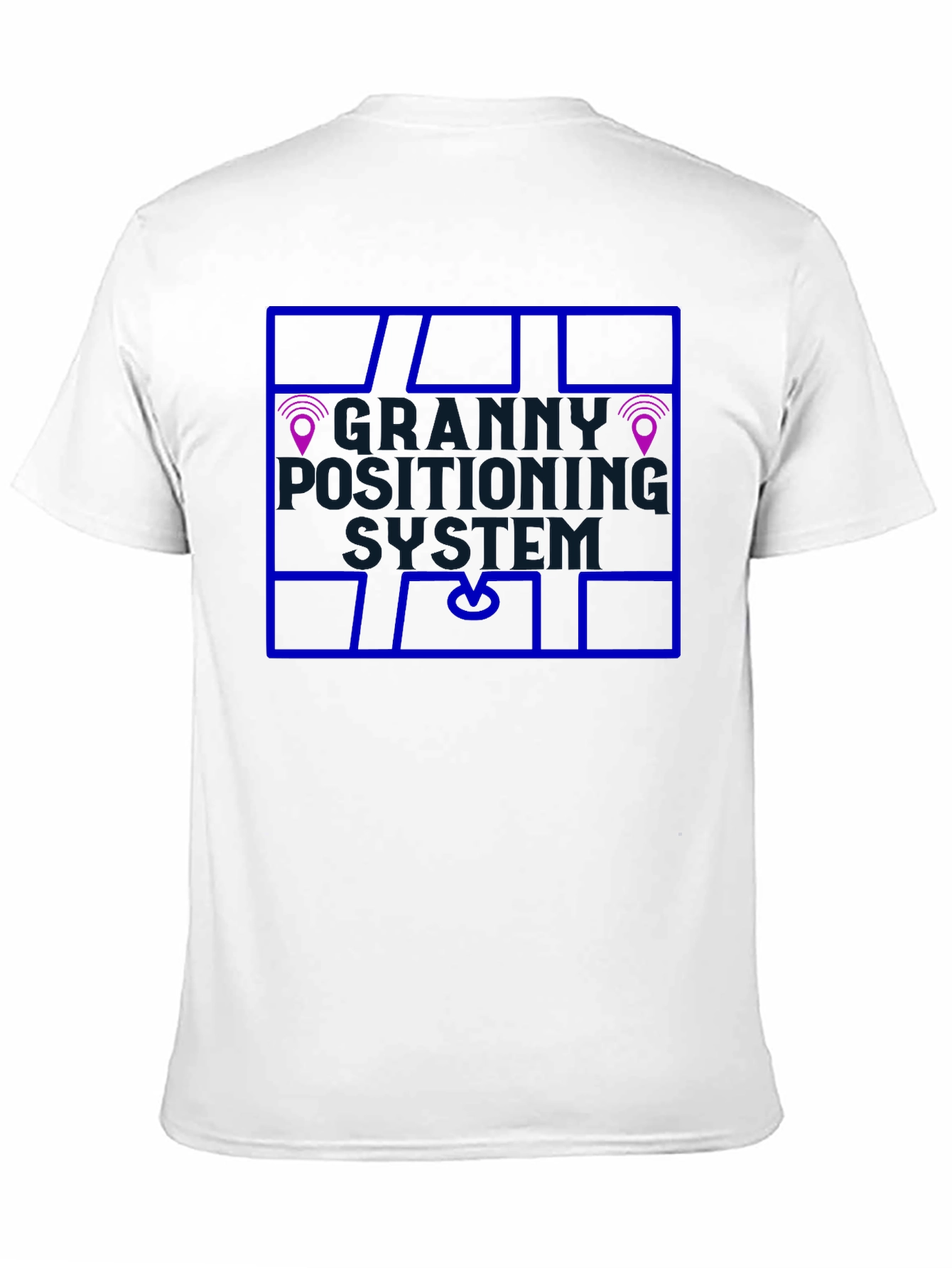Granny Positioning System Black T-Shirt