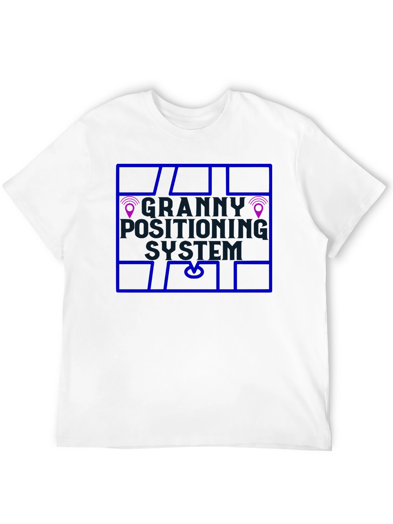 Granny Positioning System Black T-Shirt