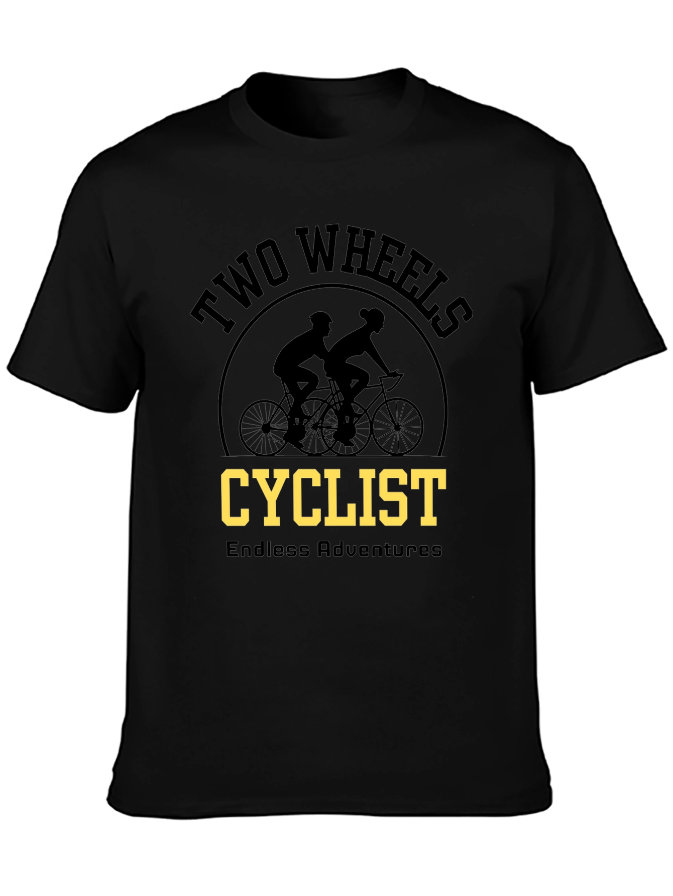 Two Wheels Cyclist Adventure T-Shirt