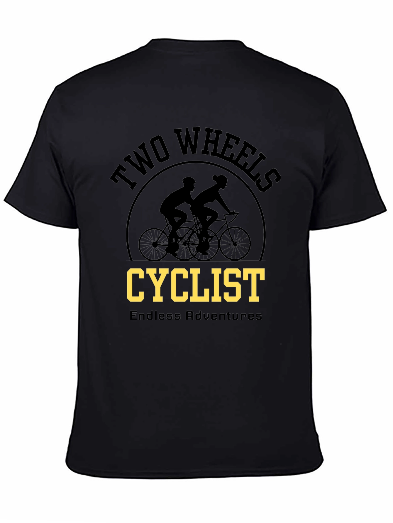 Two Wheels Cyclist Adventure T-Shirt