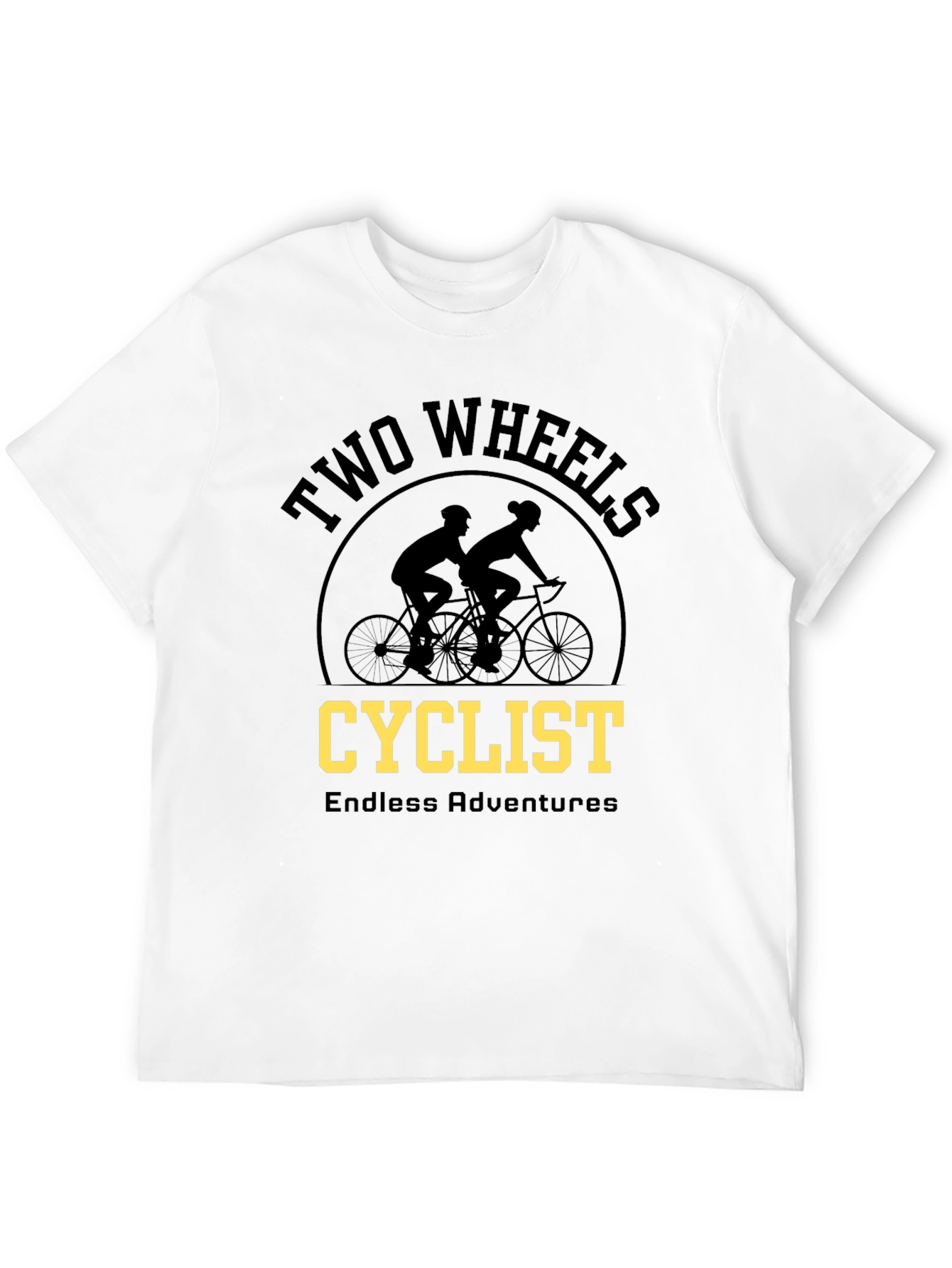 Two Wheels Cyclist Adventure T-Shirt