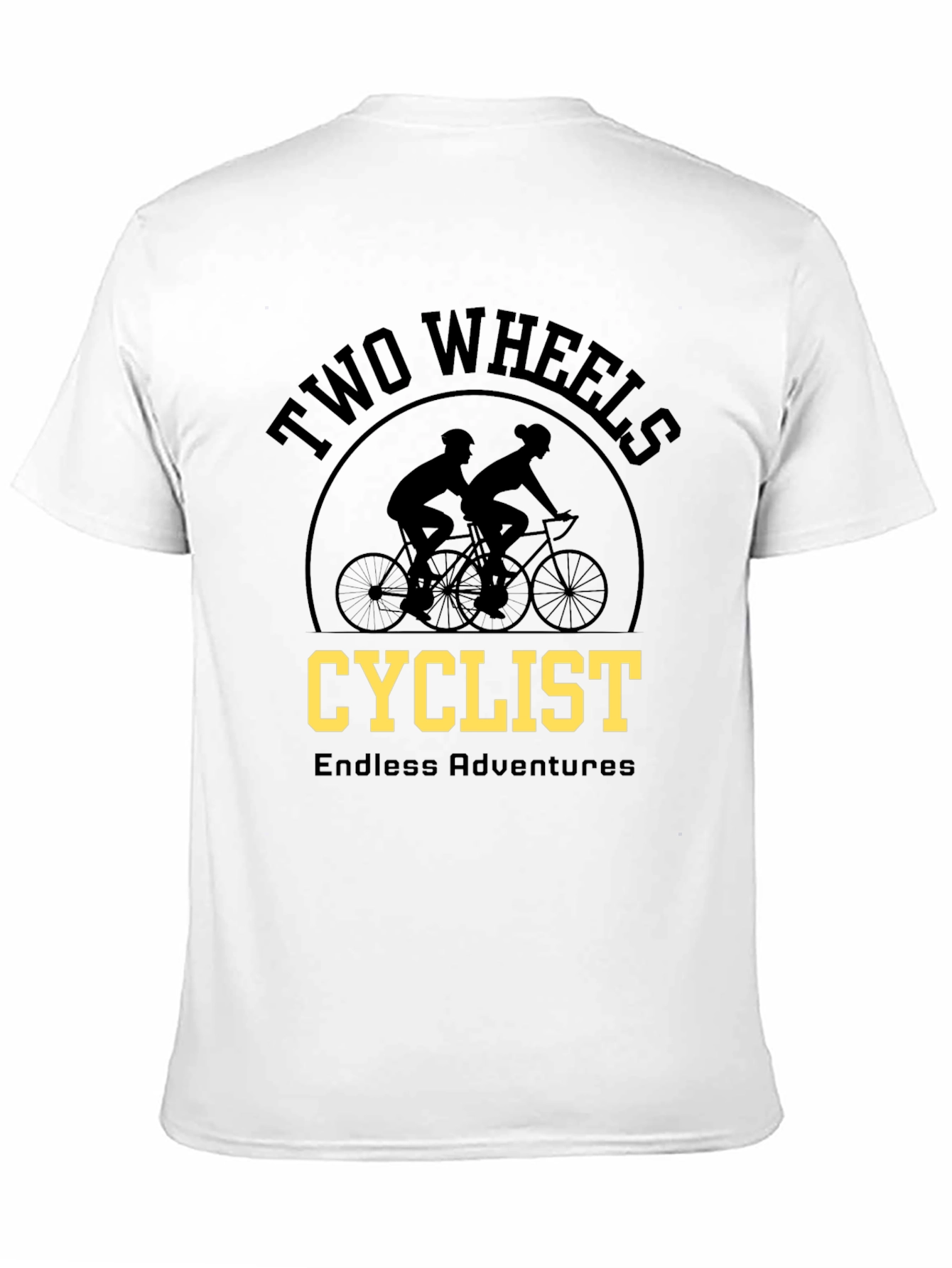 Two Wheels Cyclist Adventure T-Shirt
