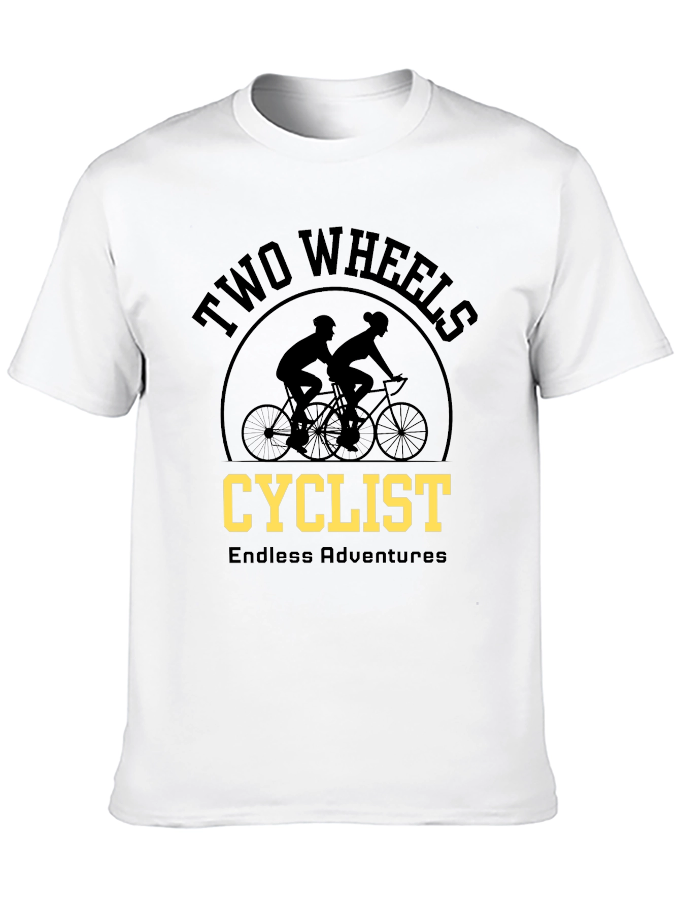 Two Wheels Cyclist Adventure T-Shirt