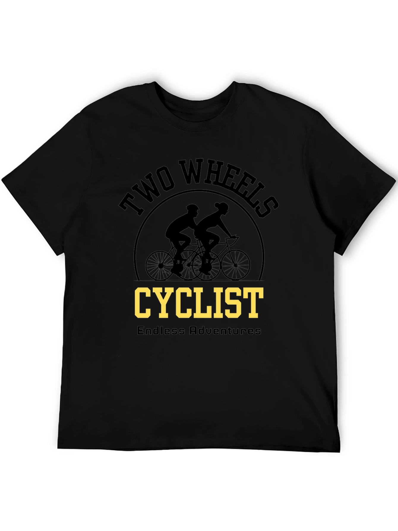 Two Wheels Cyclist Adventure T-Shirt