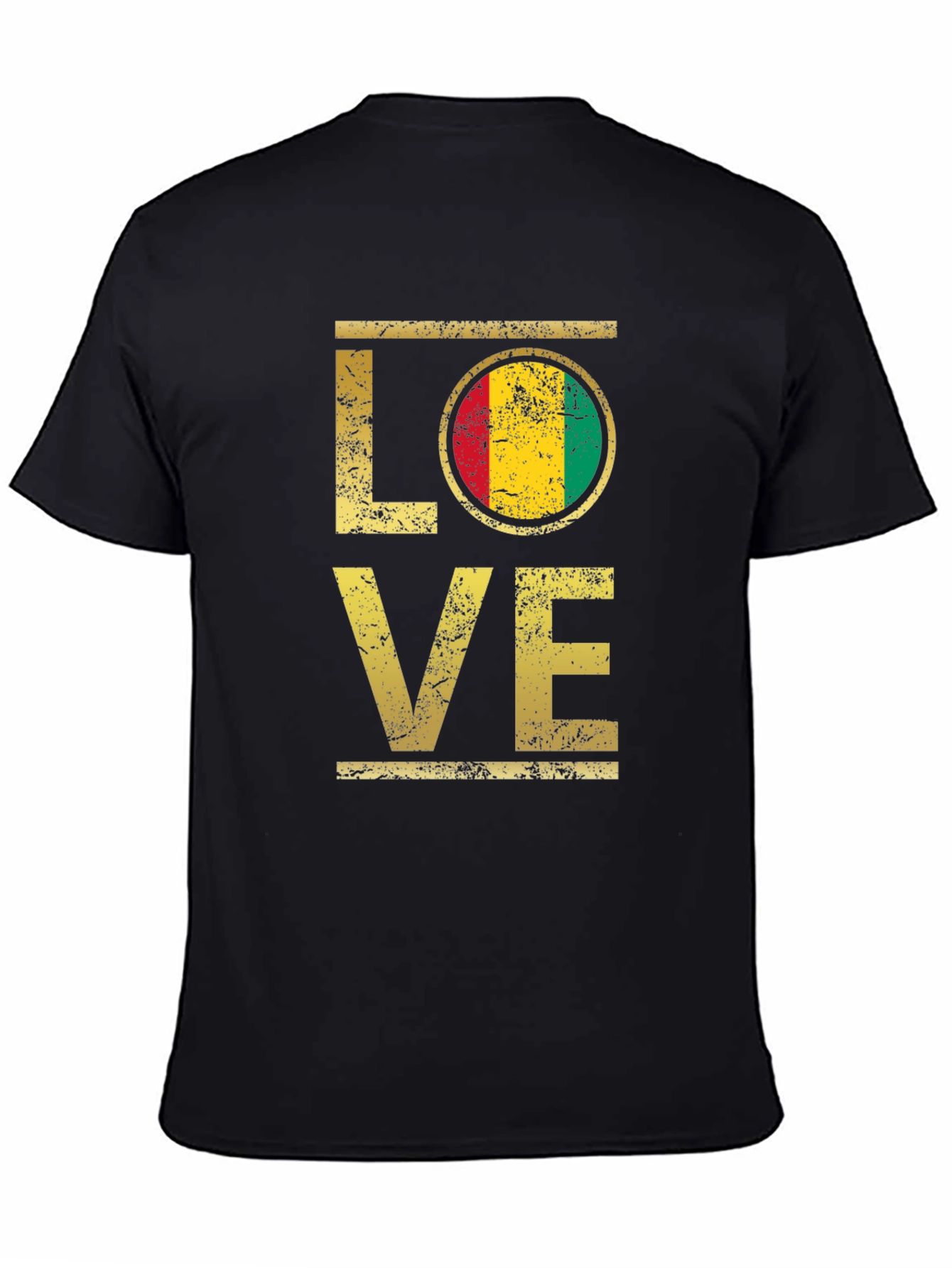 LOVE Flag Graphic T-Shirt - Black