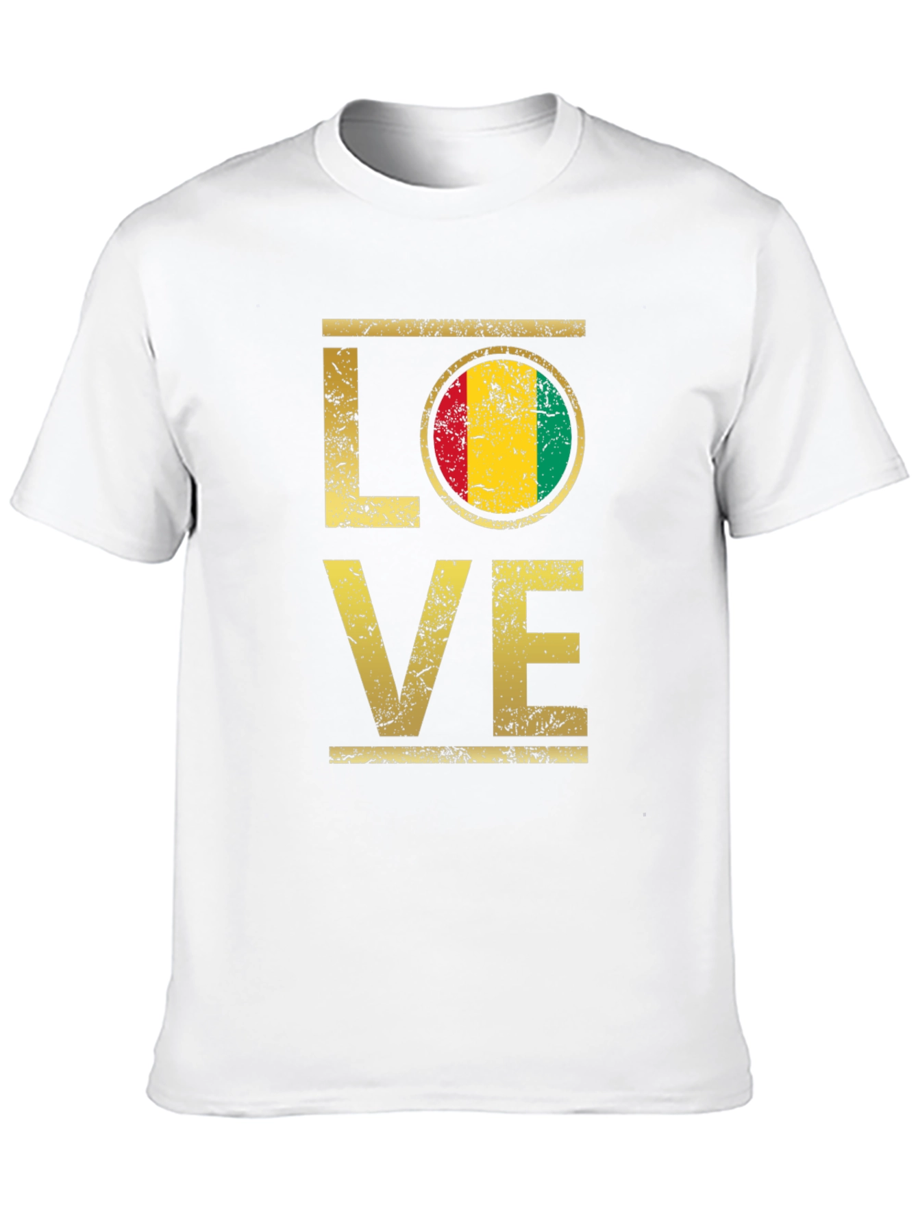 LOVE Flag Graphic T-Shirt - Black
