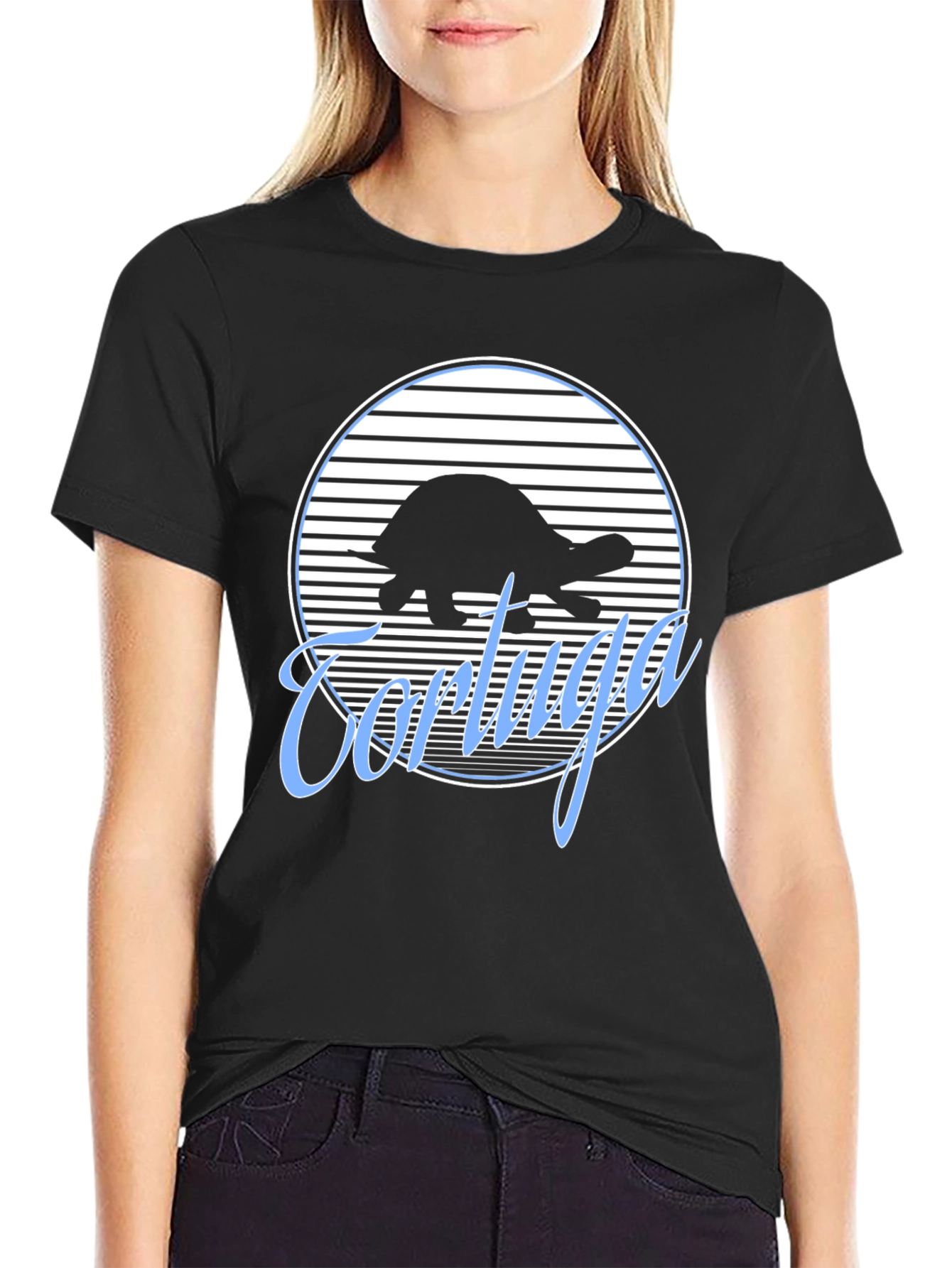 Tortuga Turtle Graphic Black Tee