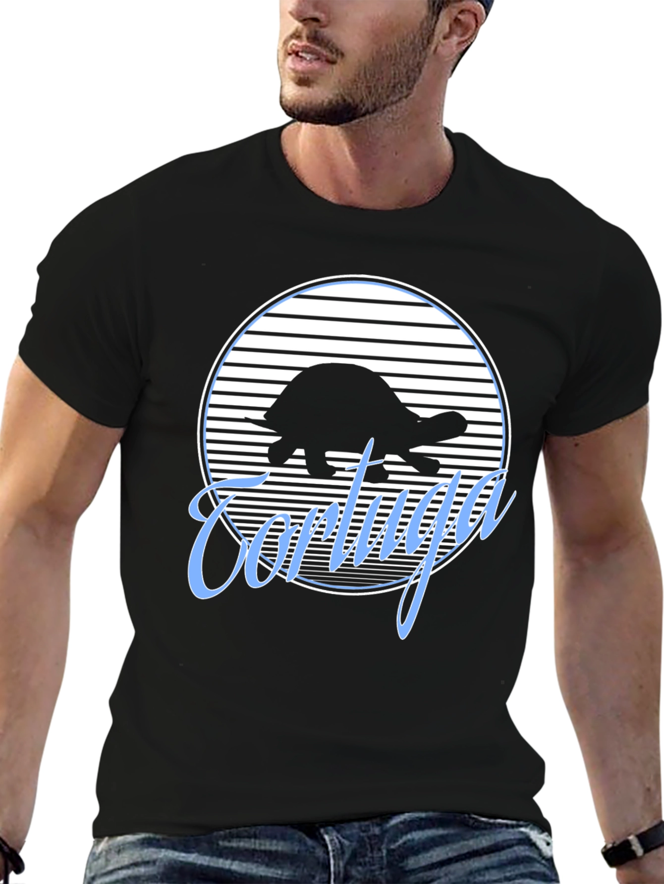 Tortuga Turtle Graphic Black Tee
