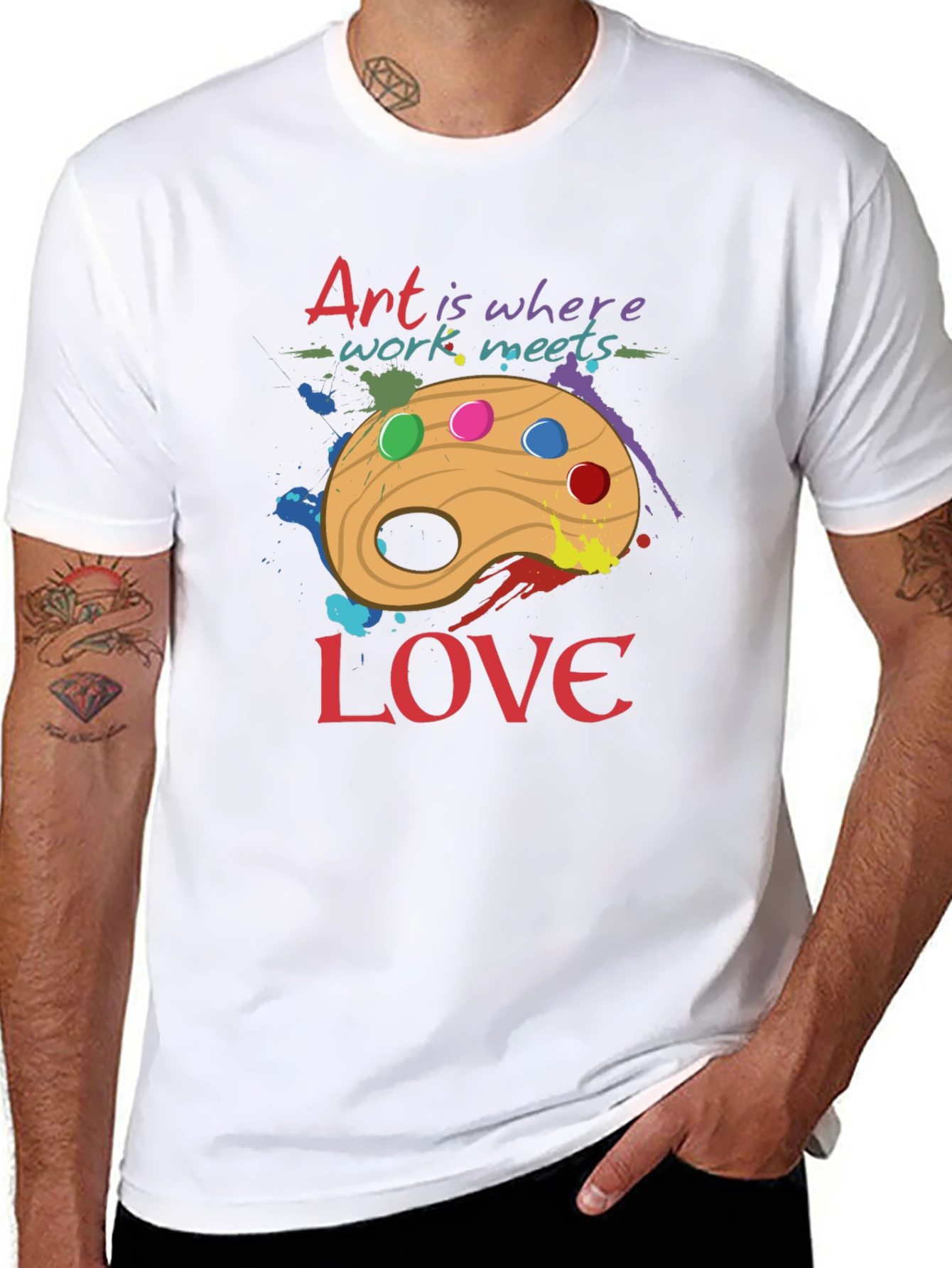 Art is Where Work Meets Love T-Shirt