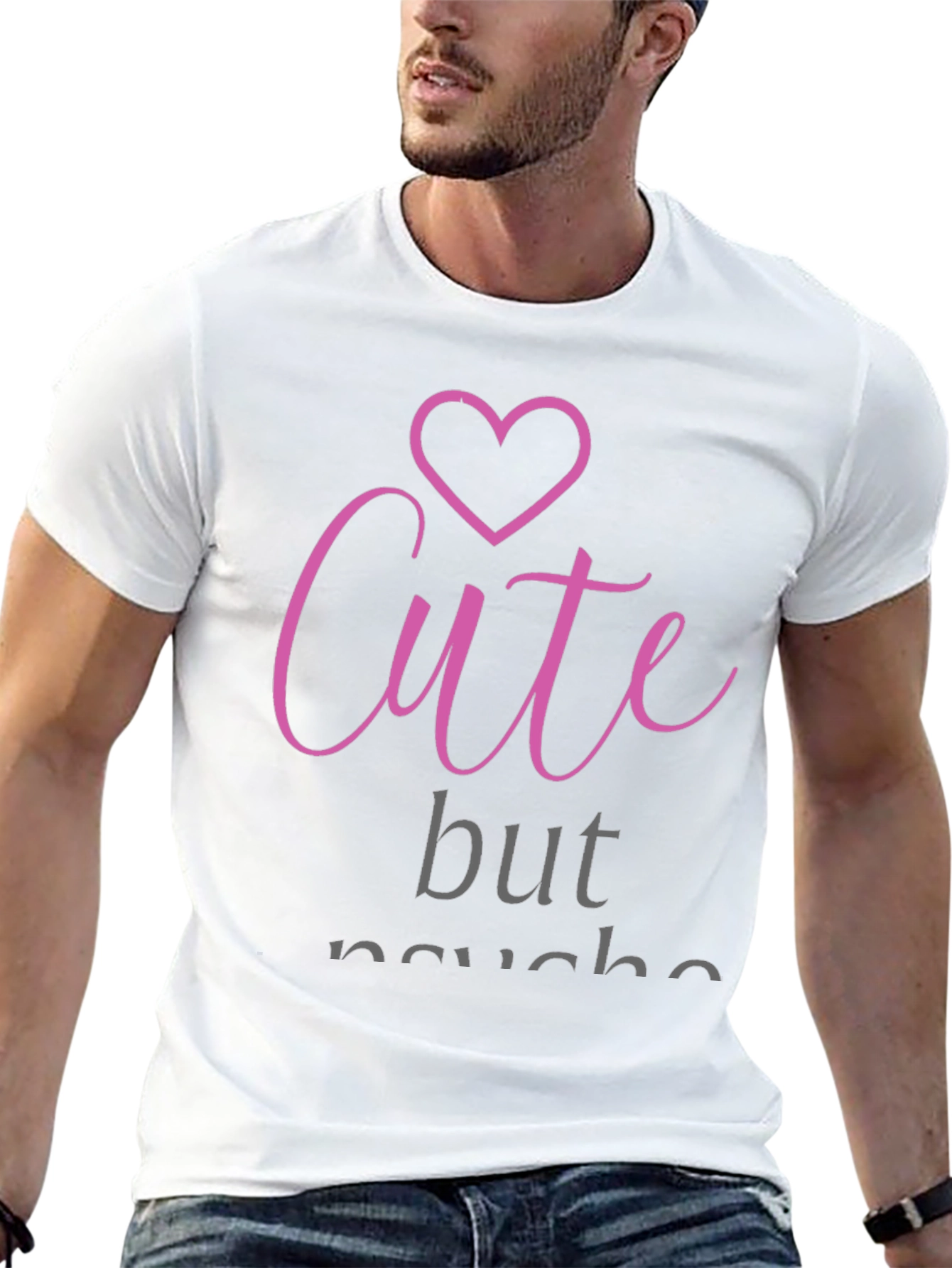 Cute But Psycho Black Graphic Tee