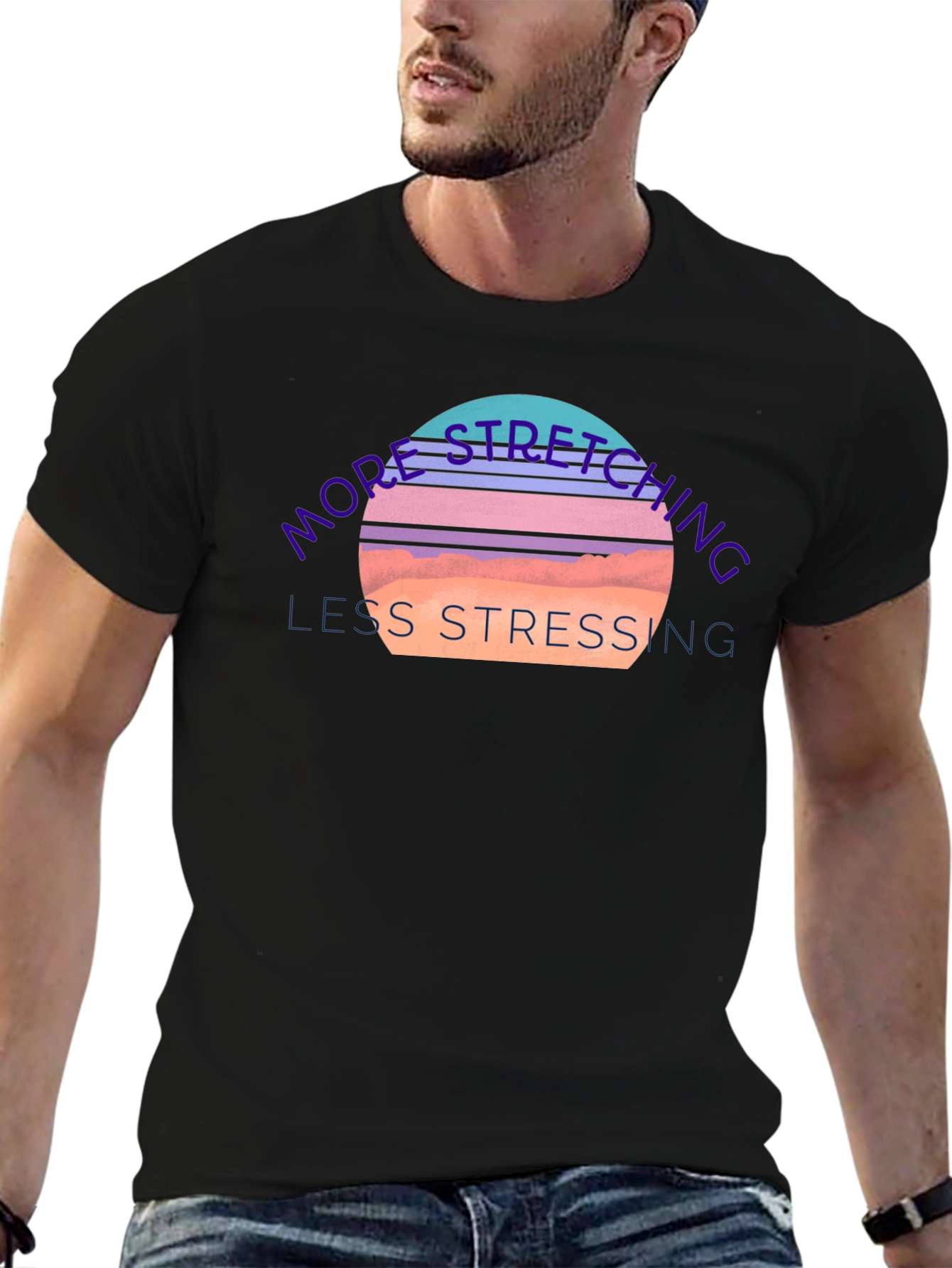 Stretching & Stressing Graphic Tee - Comfort Fit