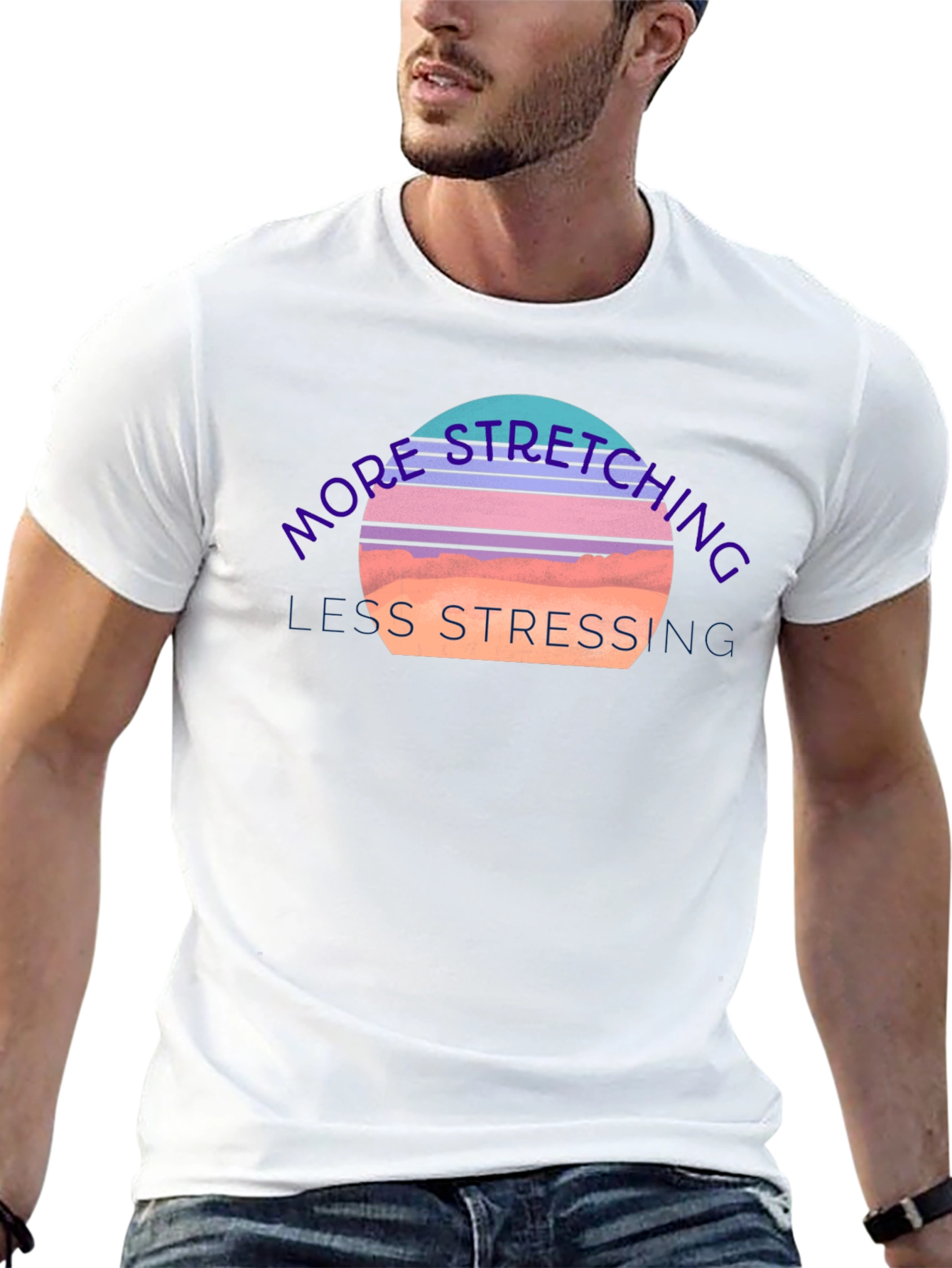 Stretching & Stressing Graphic Tee - Comfort Fit