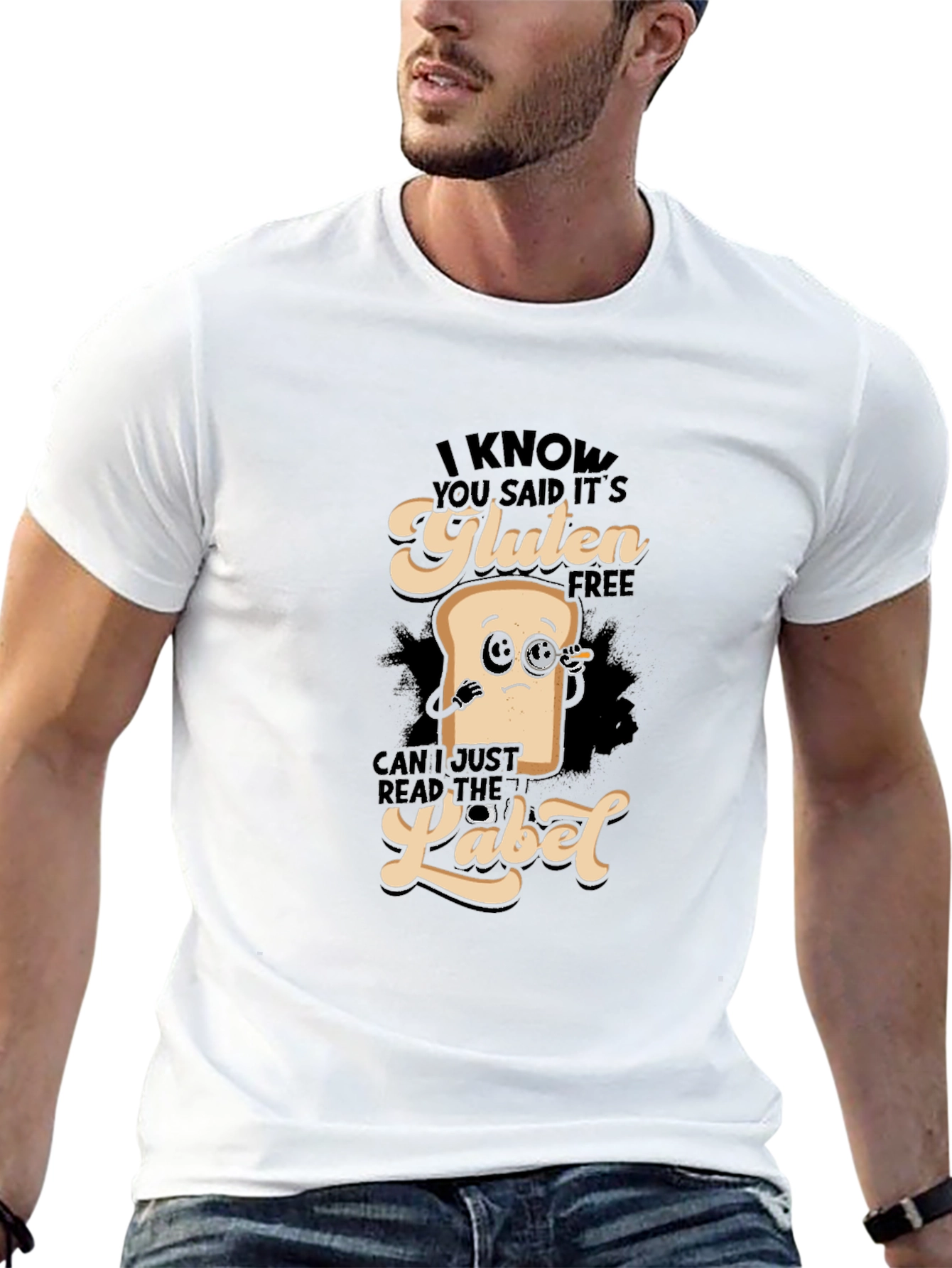 Gluten Free T-Shirt - Funny Foodie Tee