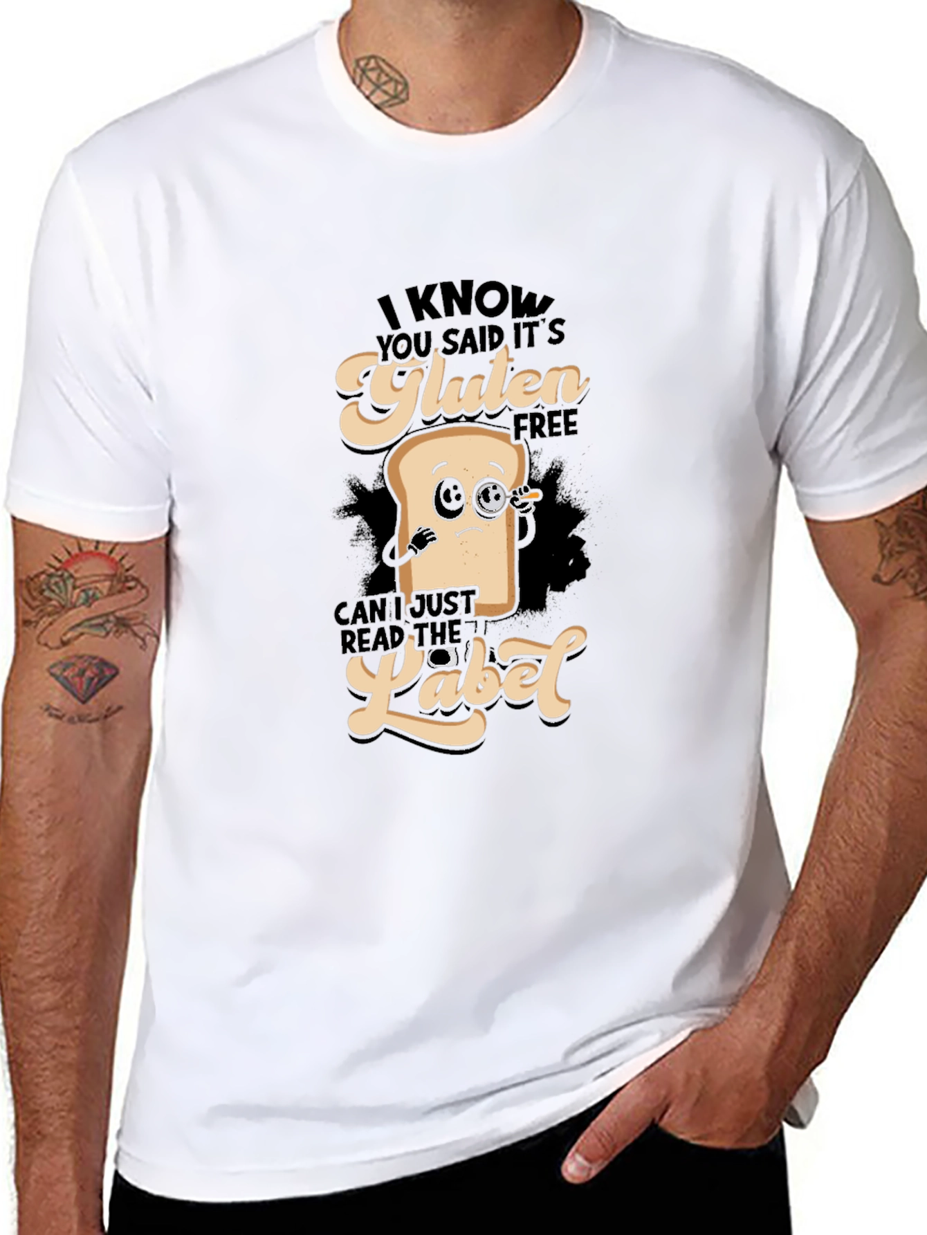 Gluten Free T-Shirt - Funny Foodie Tee