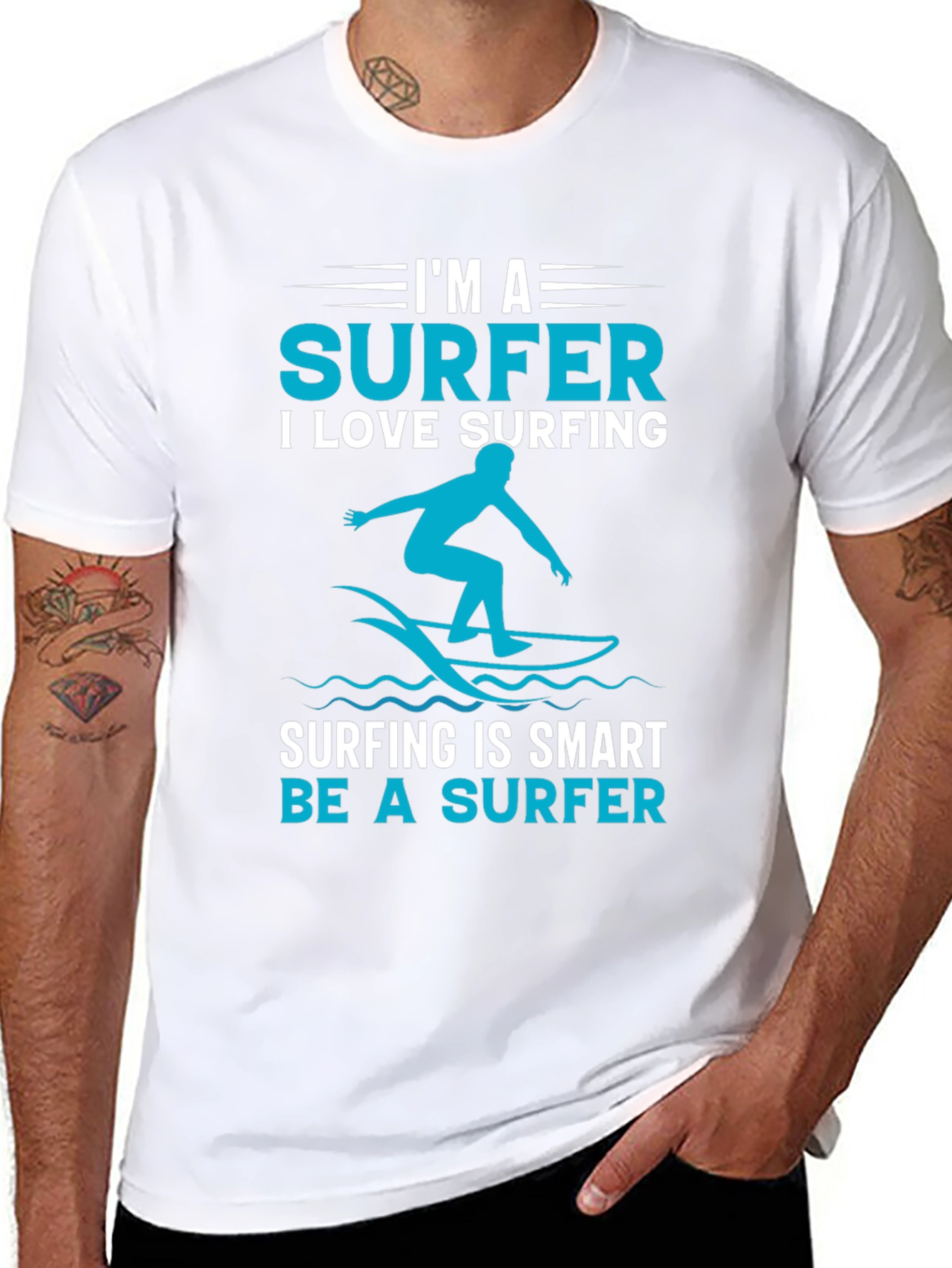 Surfer Graphic T-Shirt - Love Surfing Tee