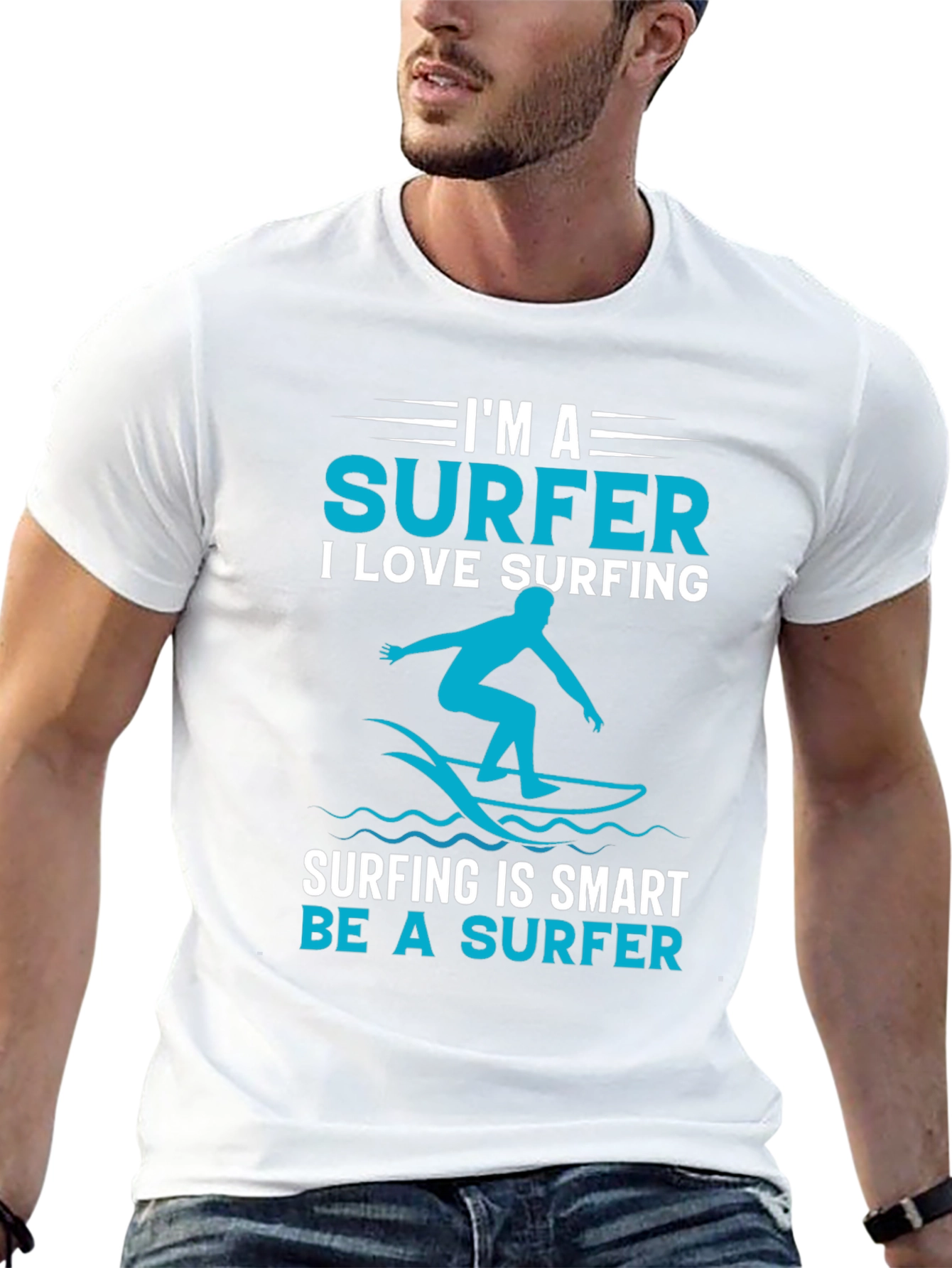 Surfer Graphic T-Shirt - Love Surfing Tee