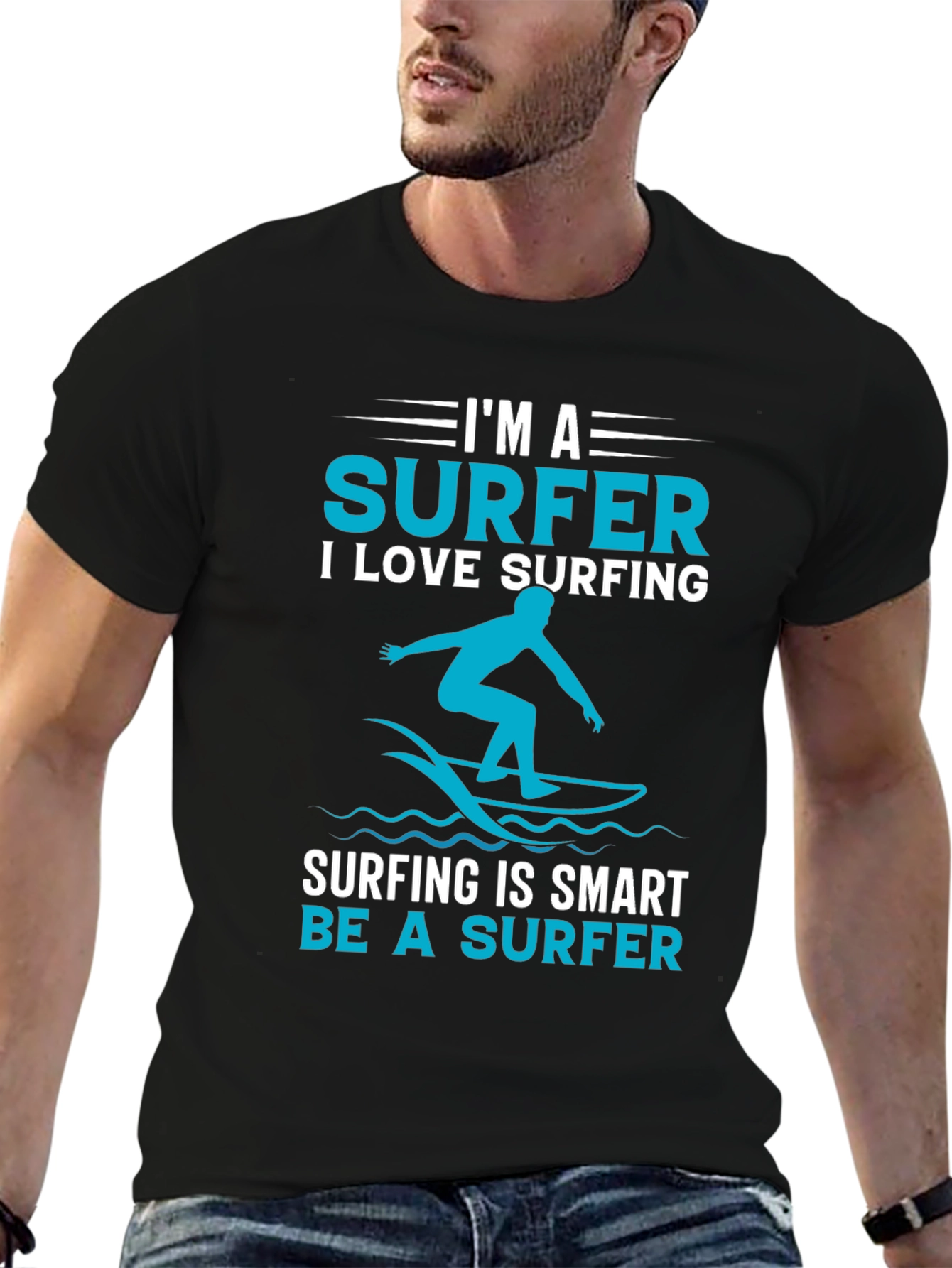 Surfer Graphic T-Shirt - Love Surfing Tee