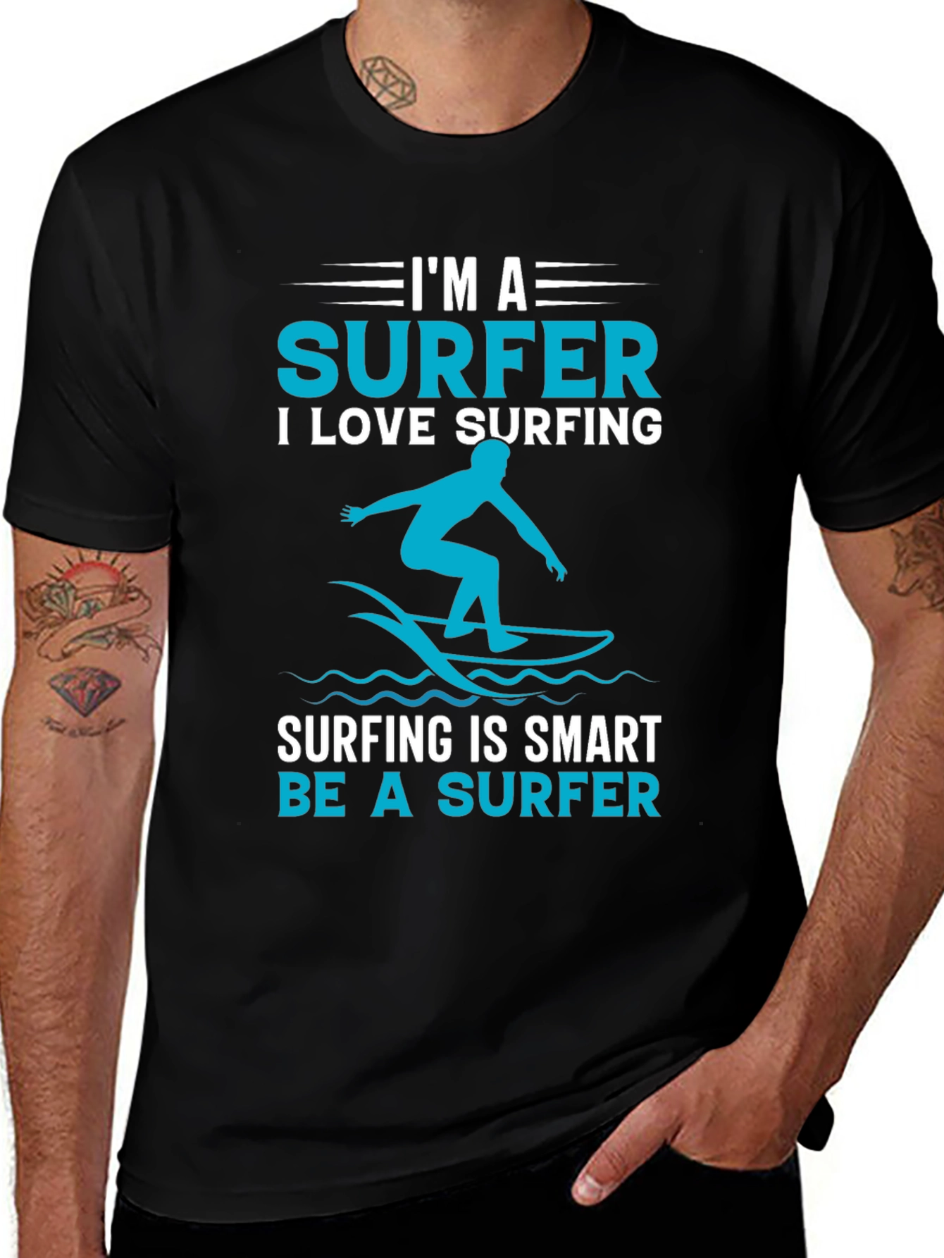 Surfer Graphic T-Shirt - Love Surfing Tee