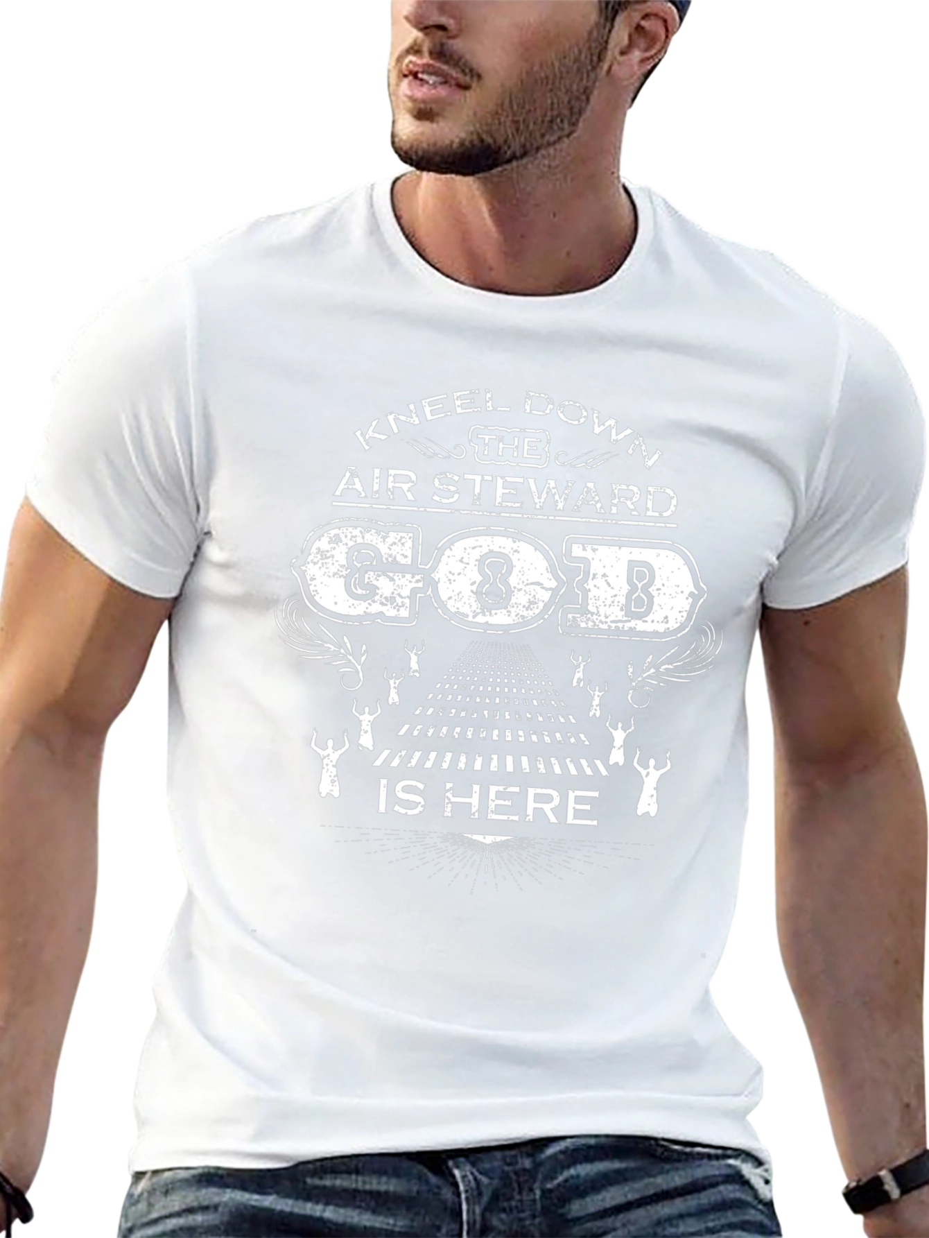 Kneel Down T-Shirt - Air Steward God Graphic Tee