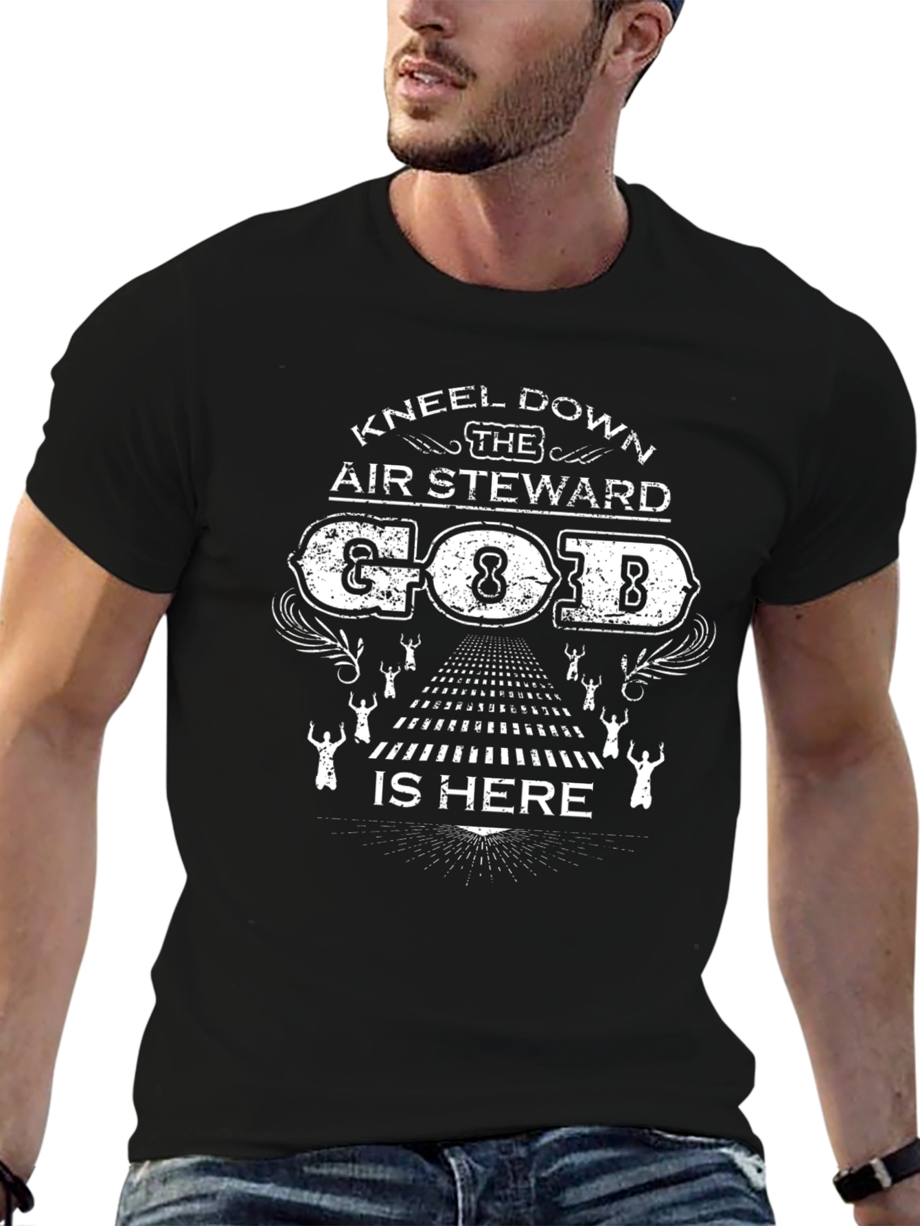 Kneel Down T-Shirt - Air Steward God Graphic Tee