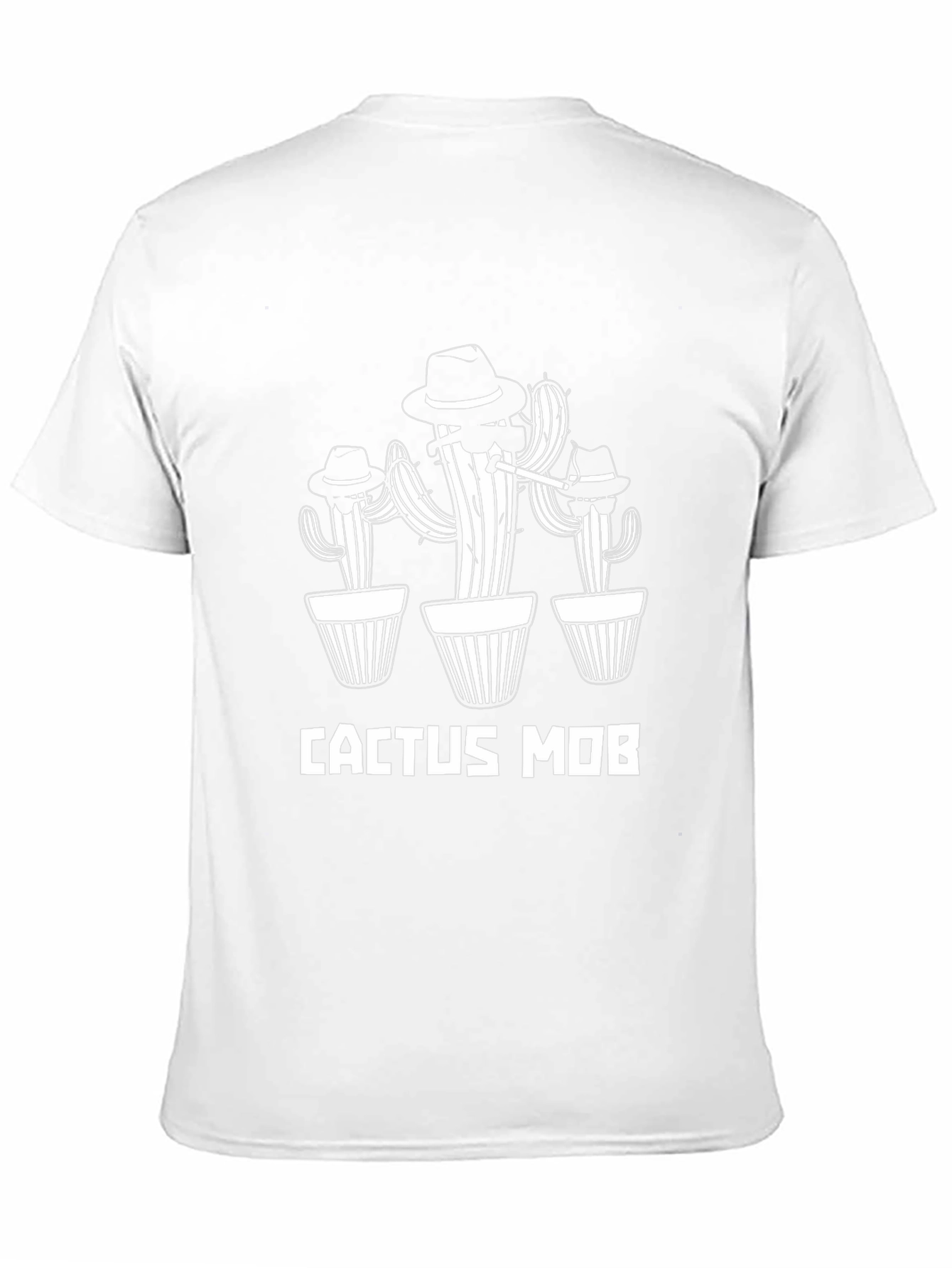 Cactus Mob Black T-Shirt - Funny Graphic Tee