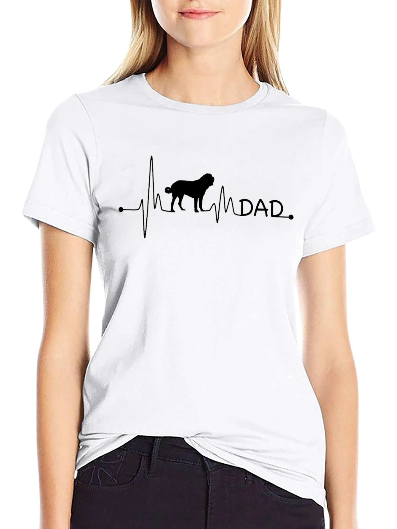 Dog Dad Heartbeat T-Shirt