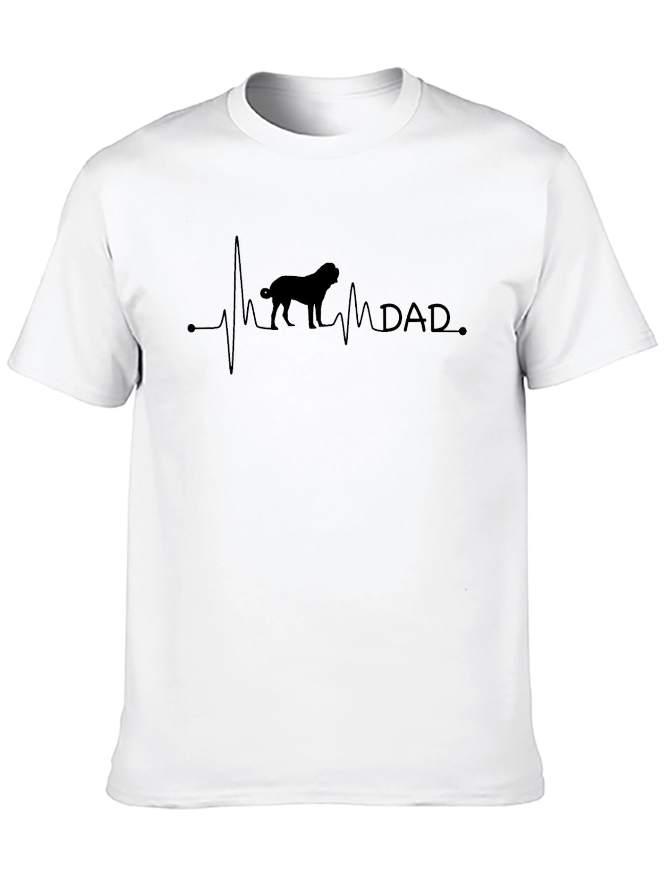 Dog Dad Heartbeat T-Shirt