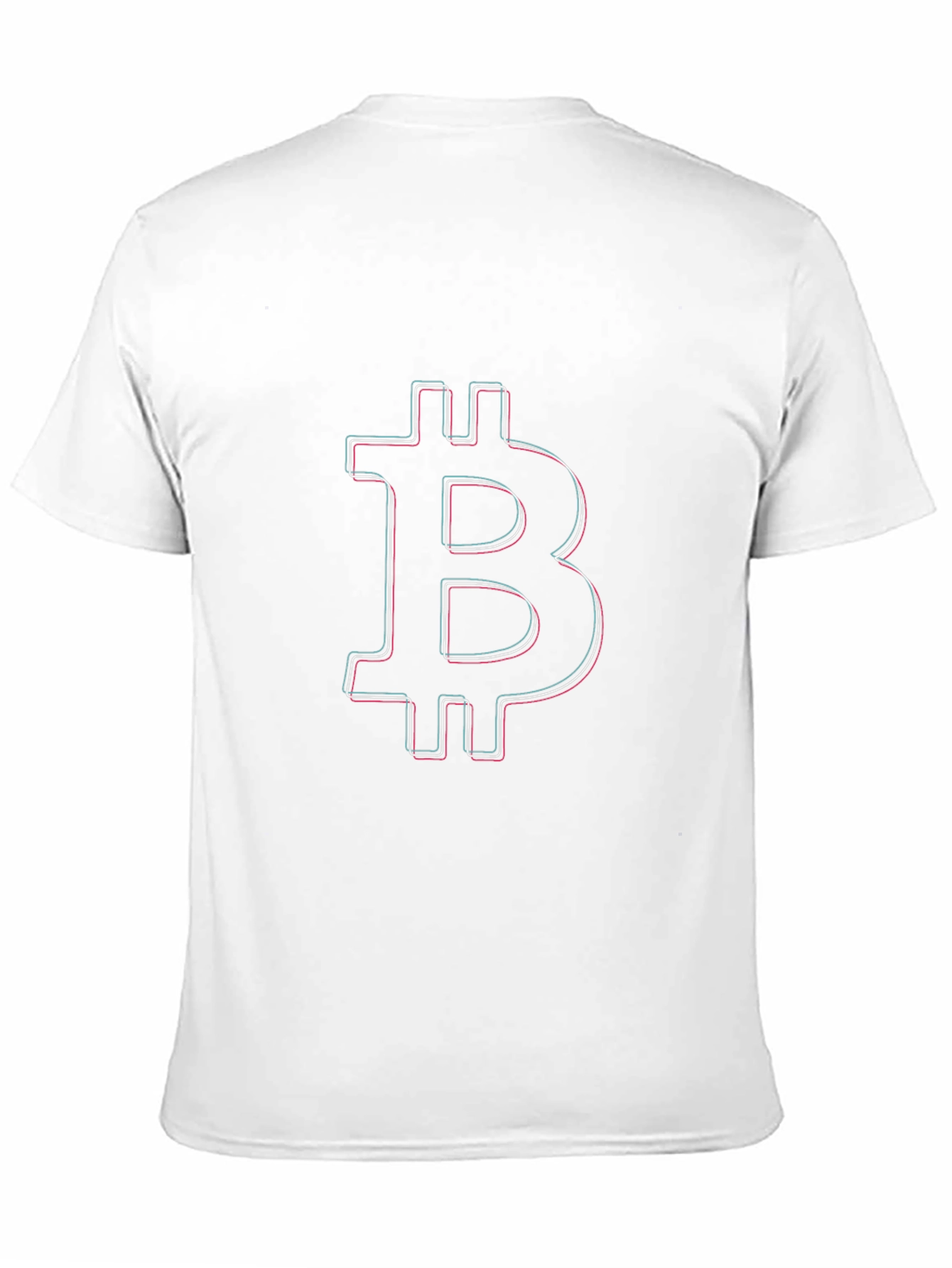 Bitcoin Outline Black T-Shirt - Crypto Currency Tee