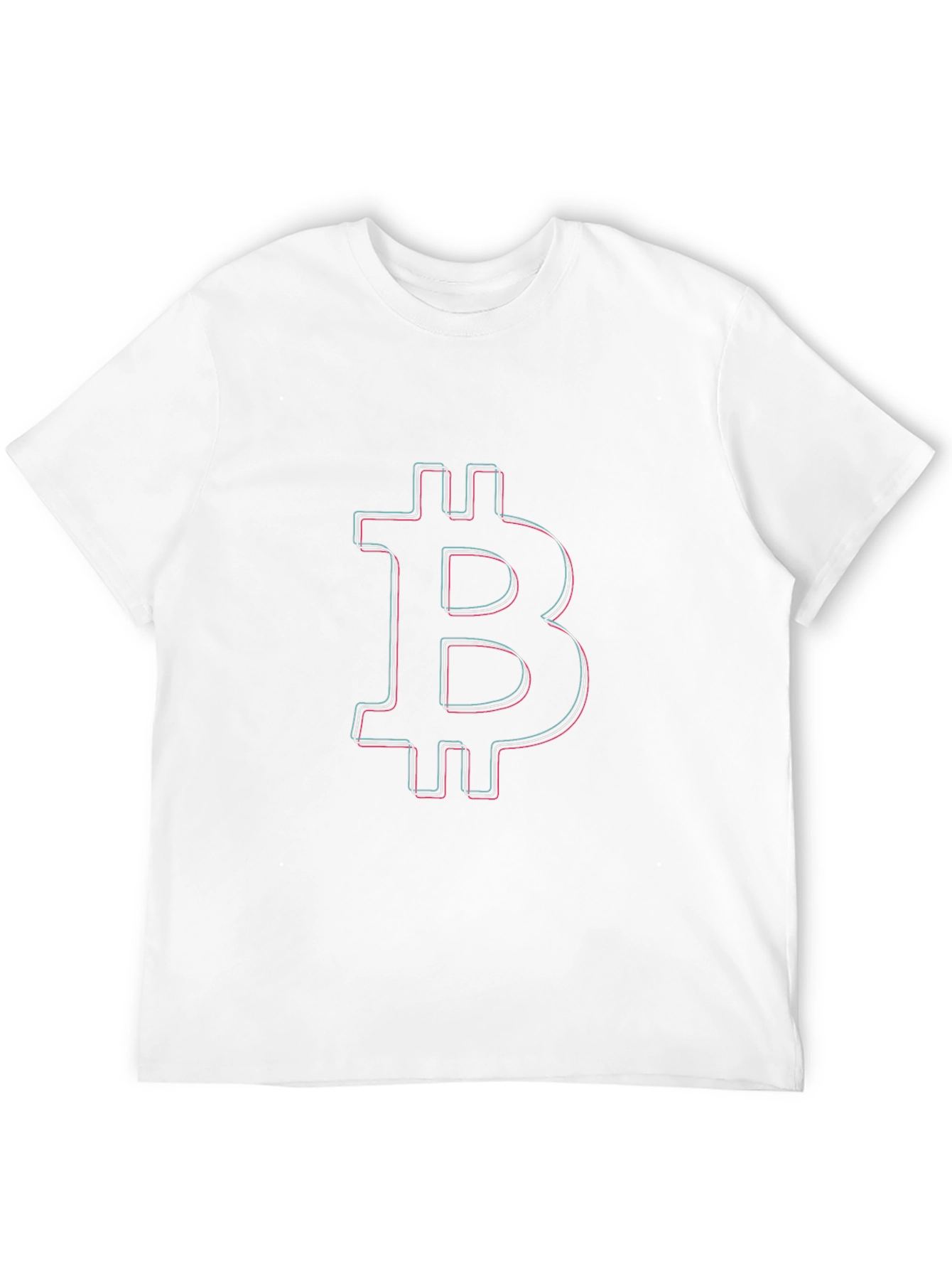 Bitcoin Outline Black T-Shirt - Crypto Currency Tee