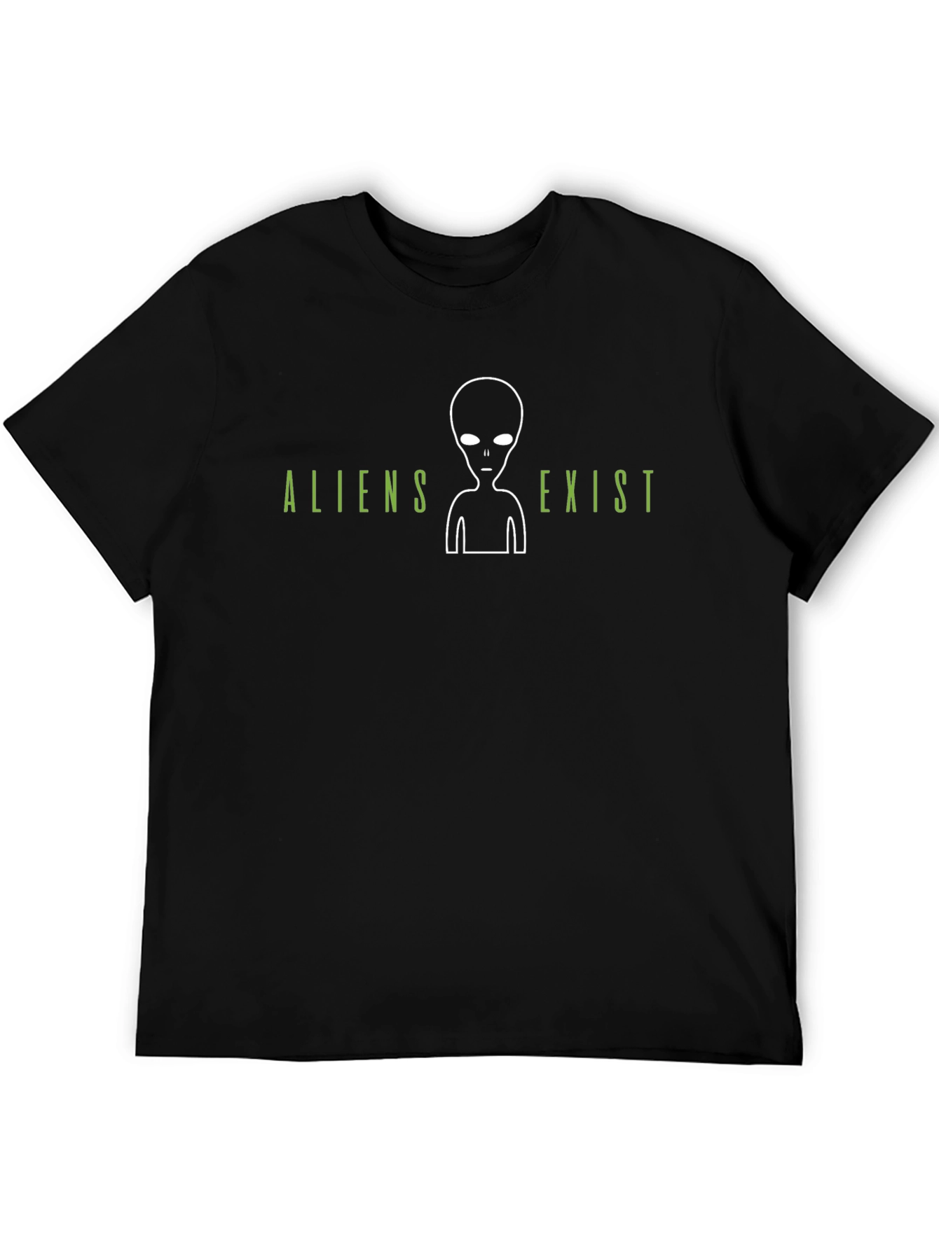 Aliens Exist Graphic T-Shirt - Black
