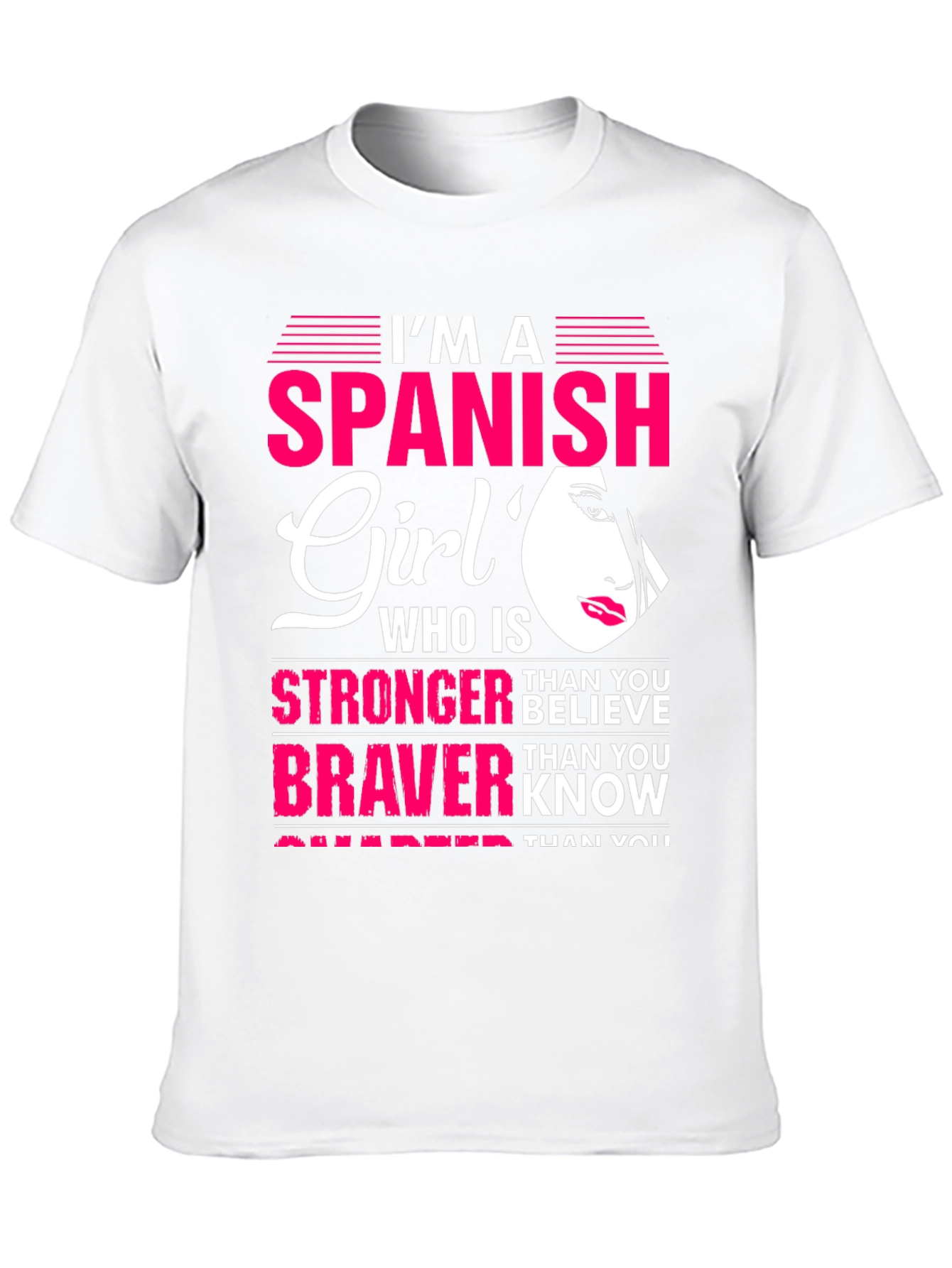 Spanish Girl Graphic Tee - Strong Brave and Smart
