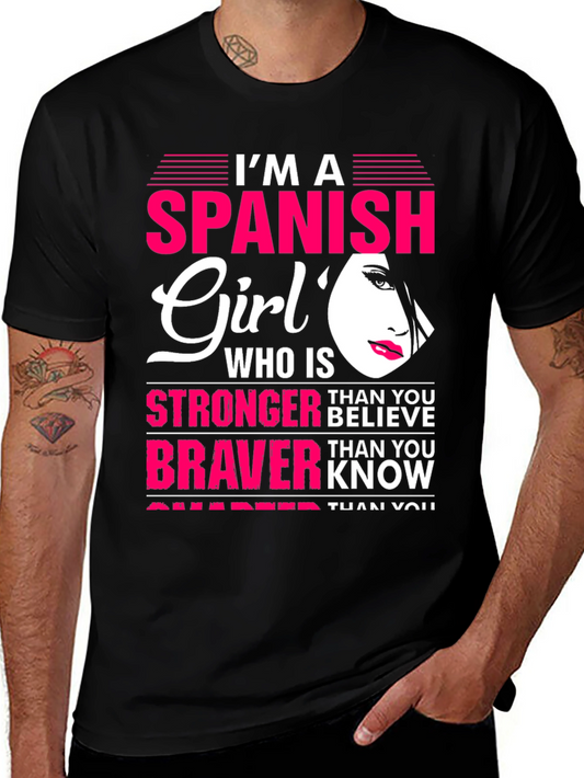 Spanish Girl Graphic Tee - Strong Brave and Smart