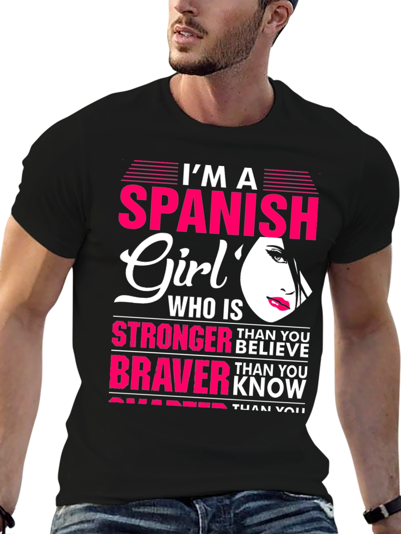 Spanish Girl Graphic Tee - Strong Brave and Smart