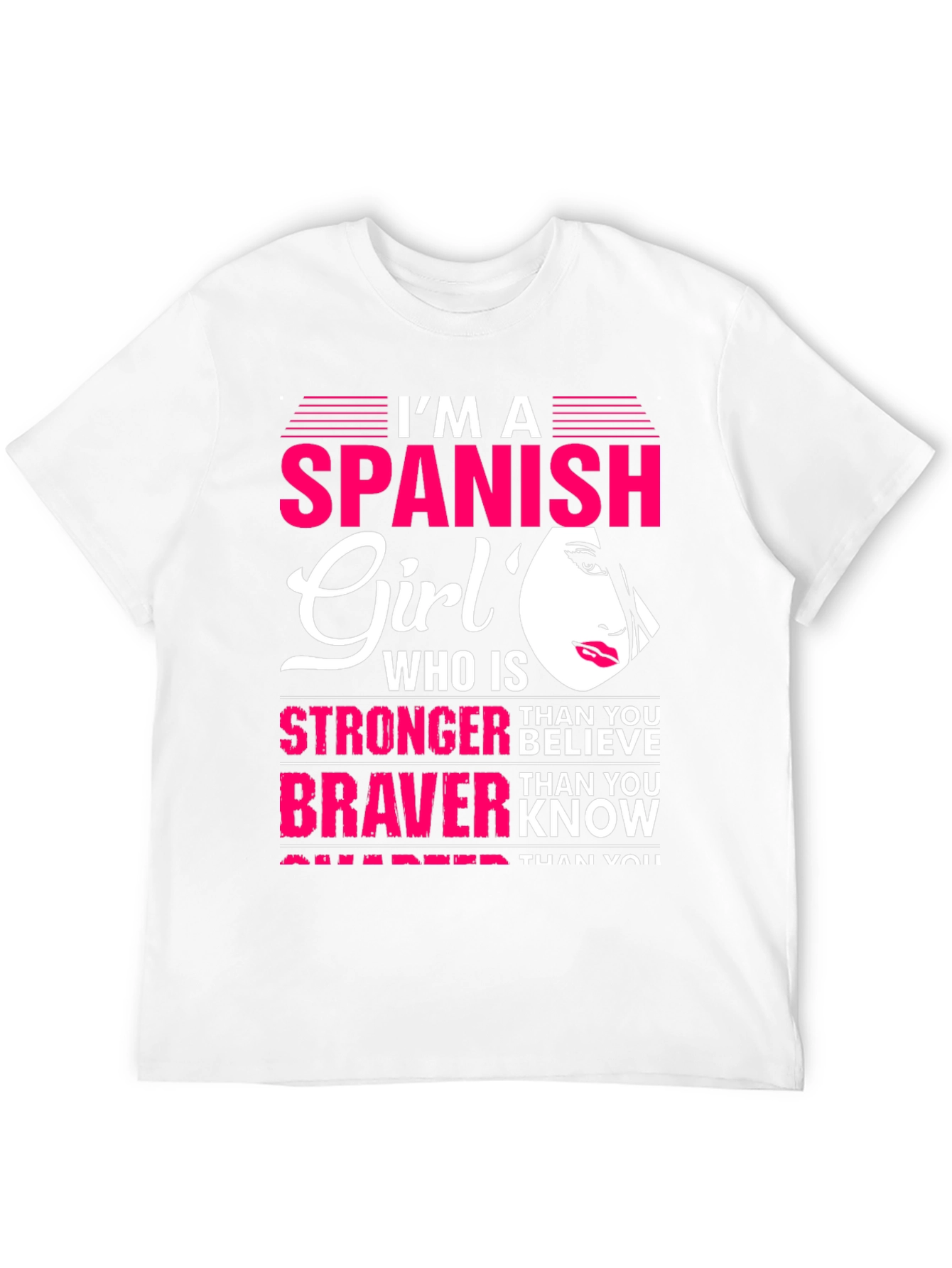 Spanish Girl Graphic Tee - Strong Brave and Smart