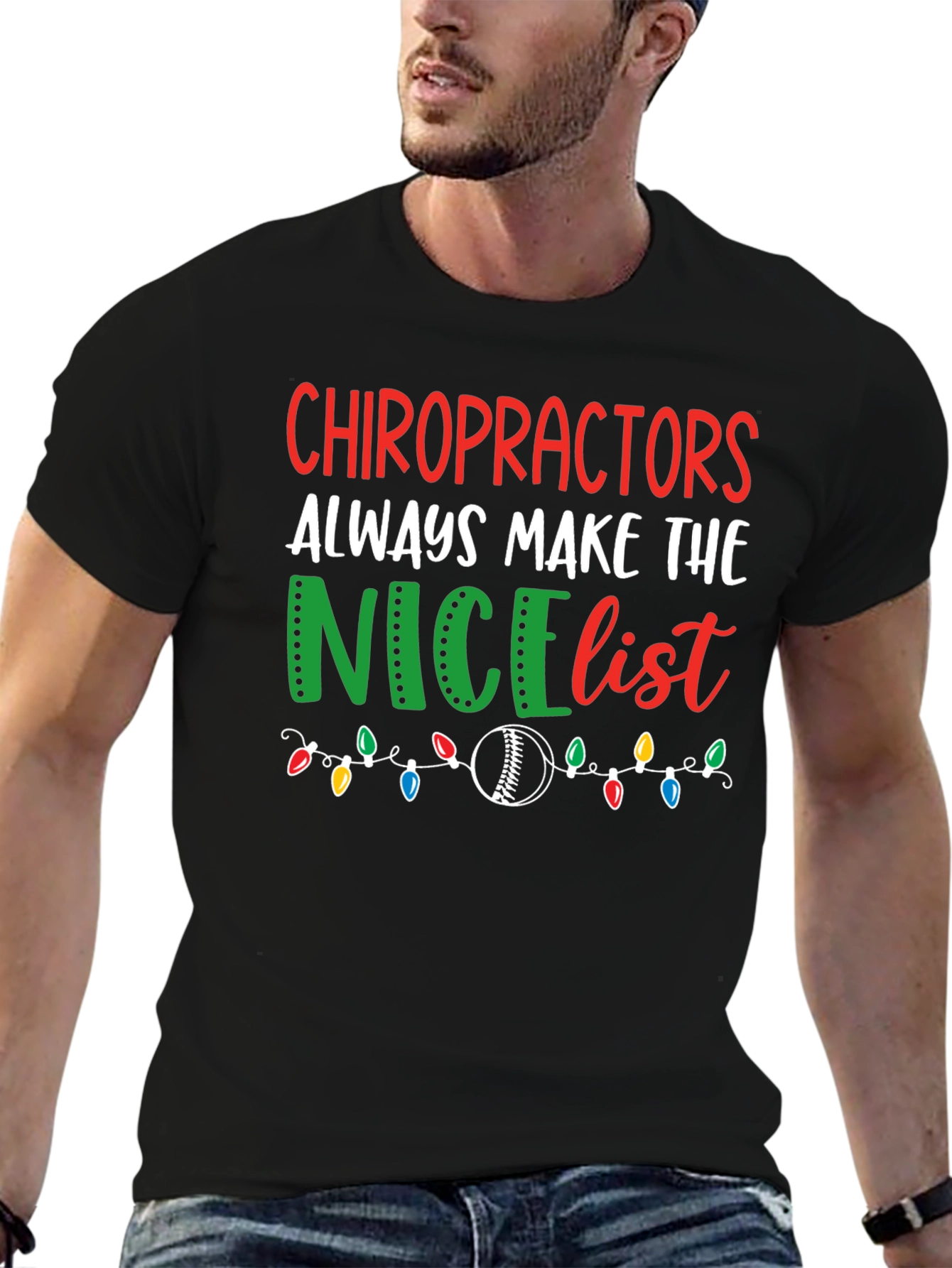 Chiropractors Nice List Christmas T-Shirt