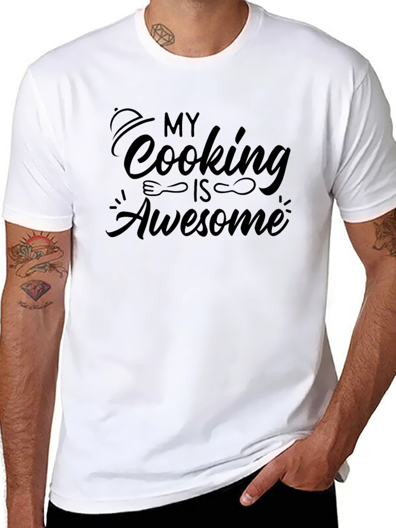 My Cooking Is Awesome Black T-Shirt