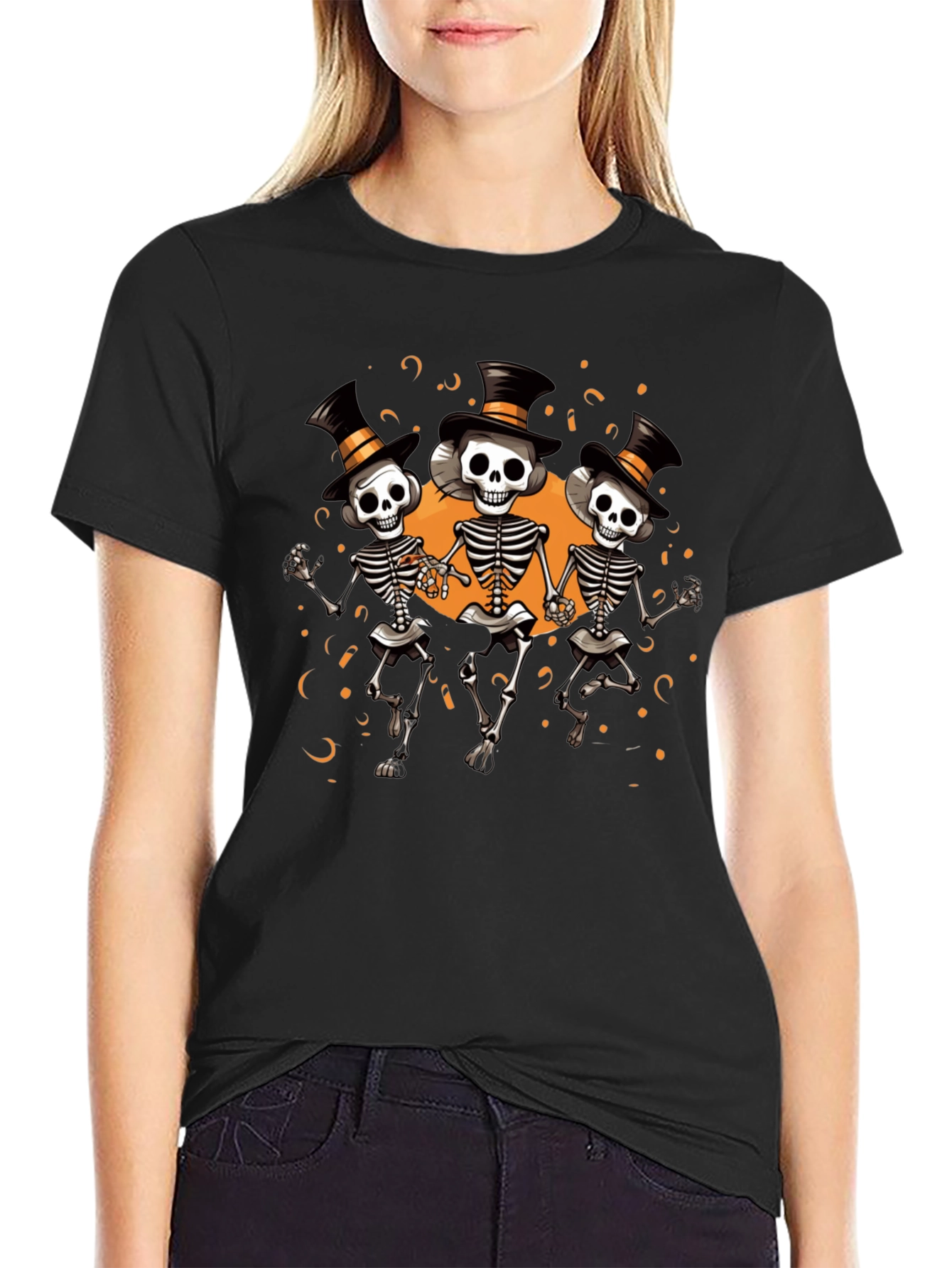Halloween Skeleton T-Shirt - Party Time!