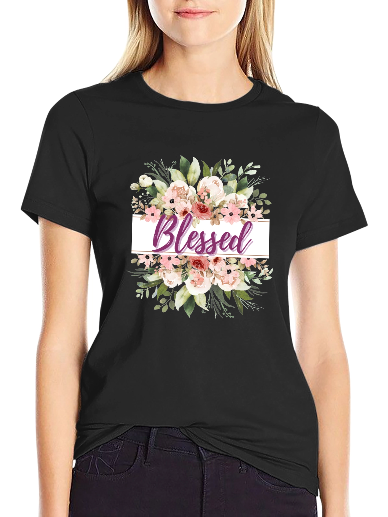 Blessed Floral T-Shirt - Stylish & Comfortable