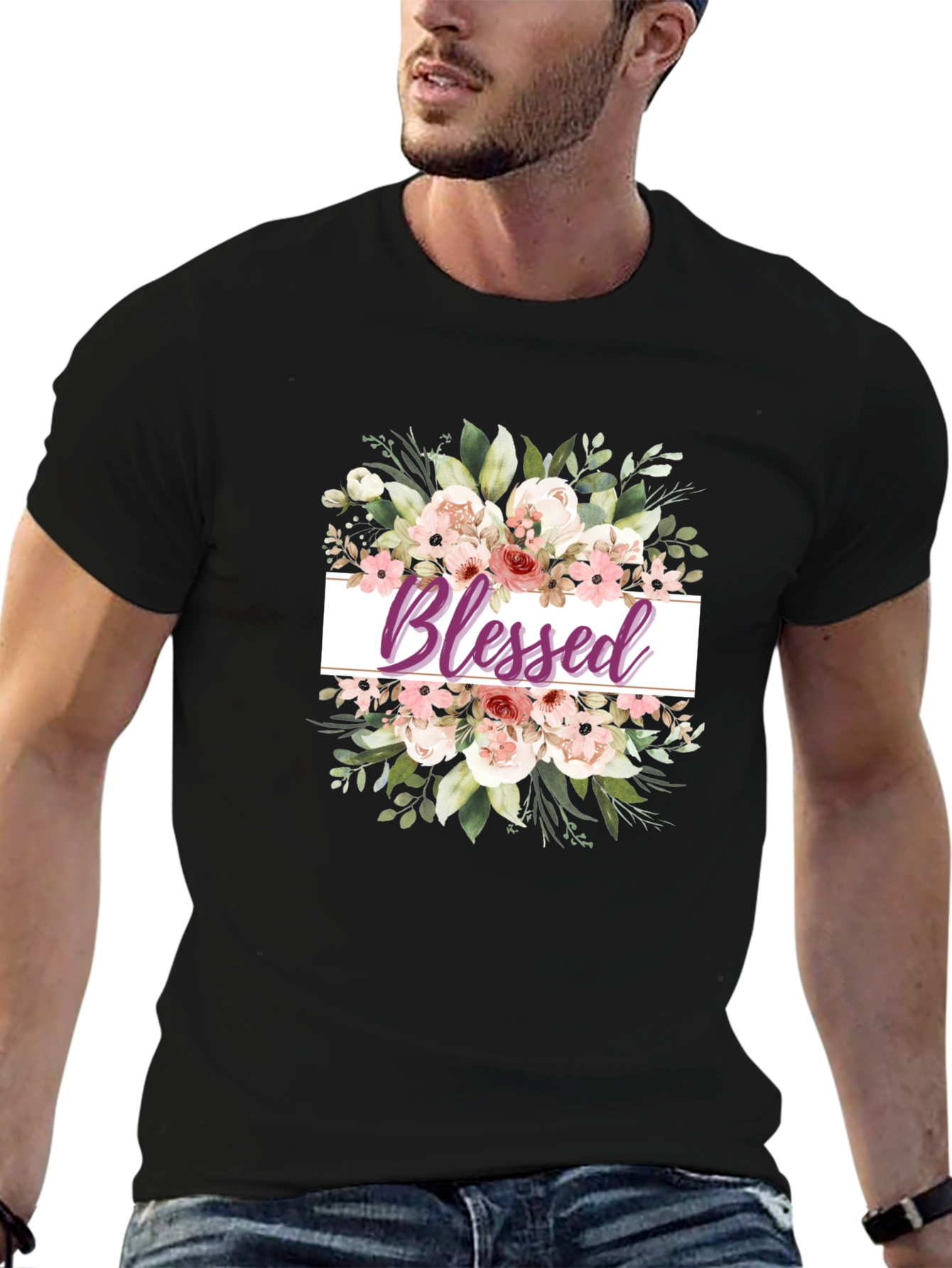 Blessed Floral T-Shirt - Stylish & Comfortable
