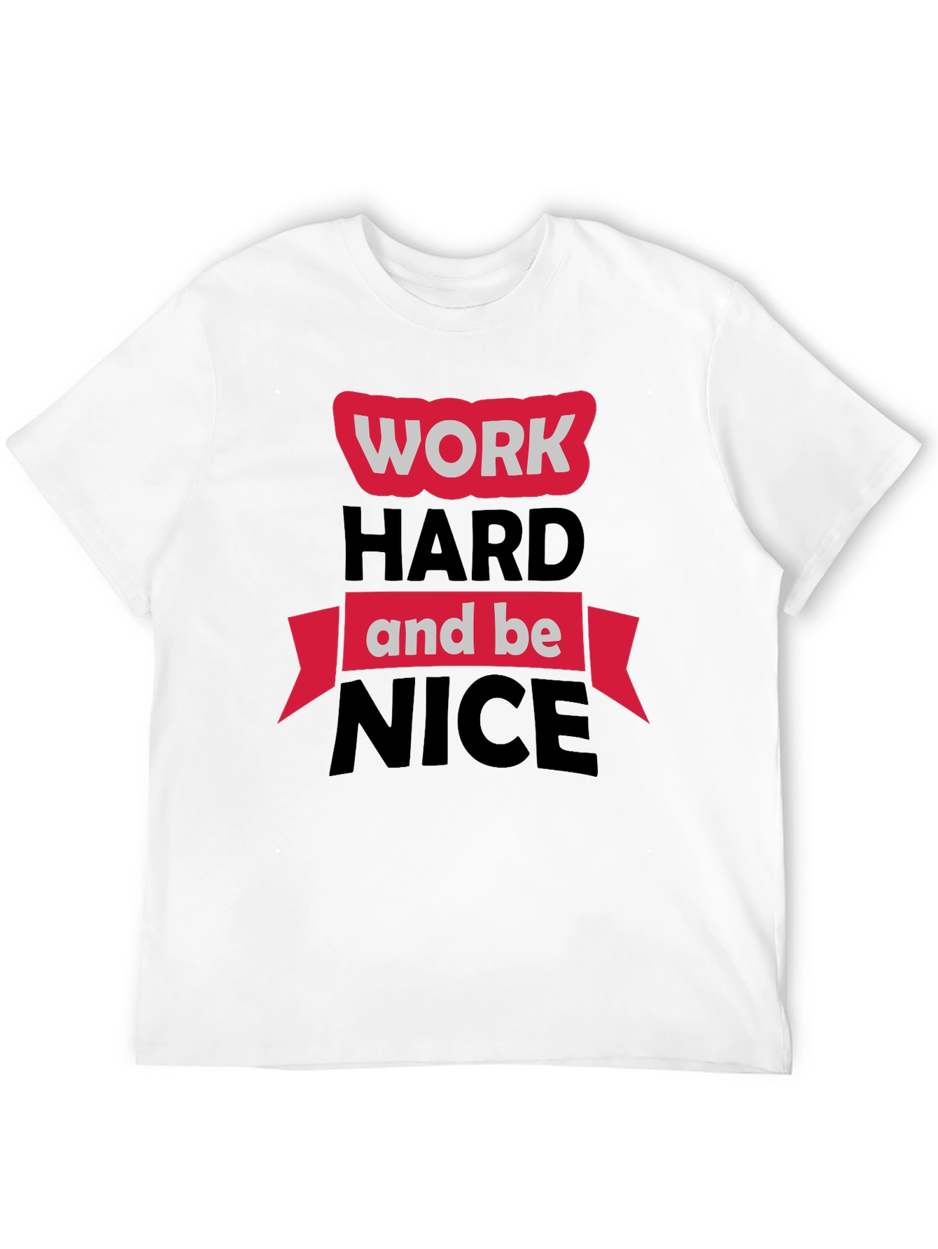 Work Hard Be Nice Black Graphic Tee