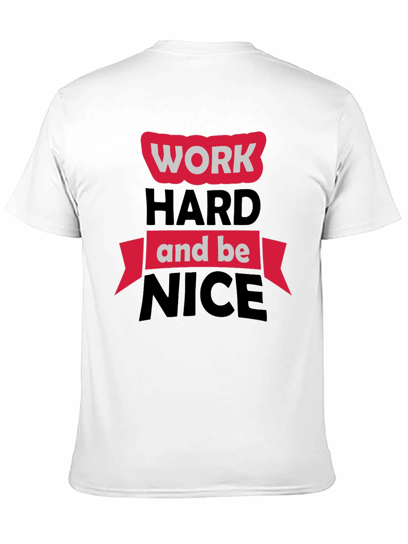 Work Hard Be Nice Black Graphic Tee