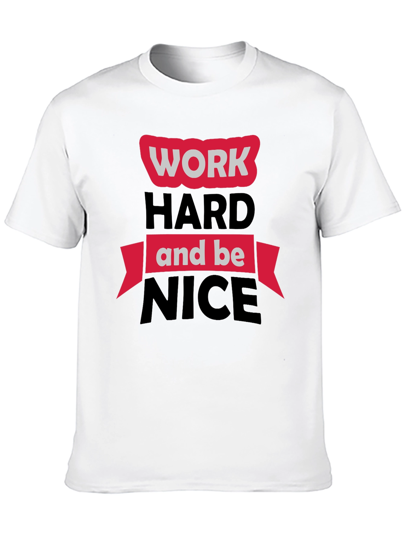 Work Hard Be Nice Black Graphic Tee